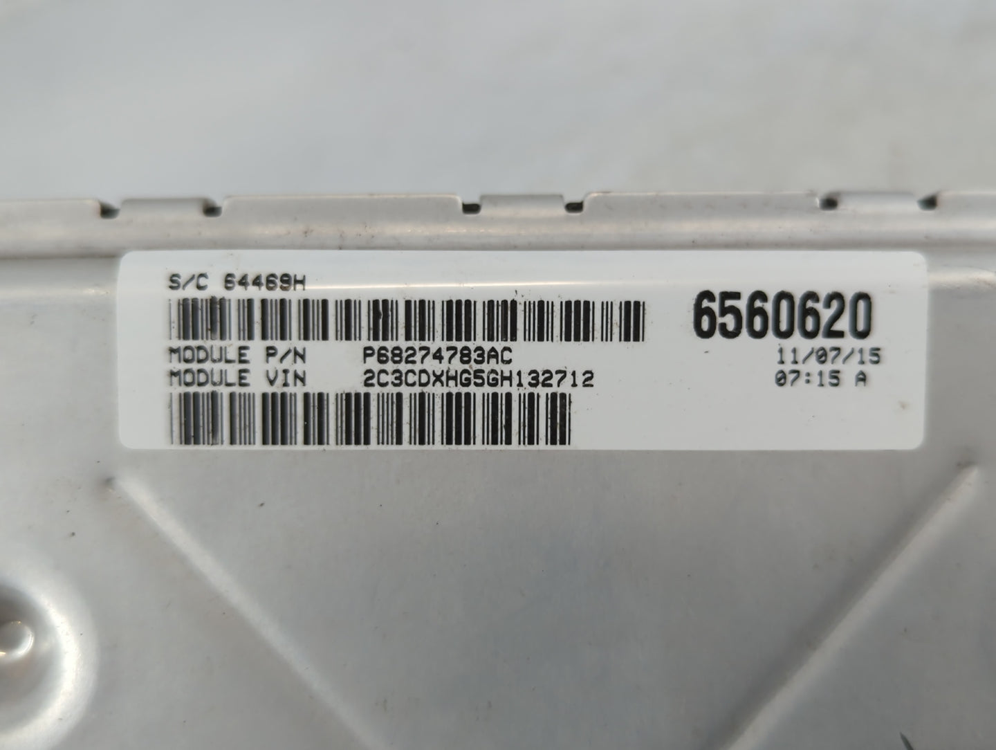 2016-2017 Dodge Charger PCM Engine Control Computer ECU ECM PCU OEM P/N:6560620 P68274783AC, P68243309AA Fits Fits 2016 2017