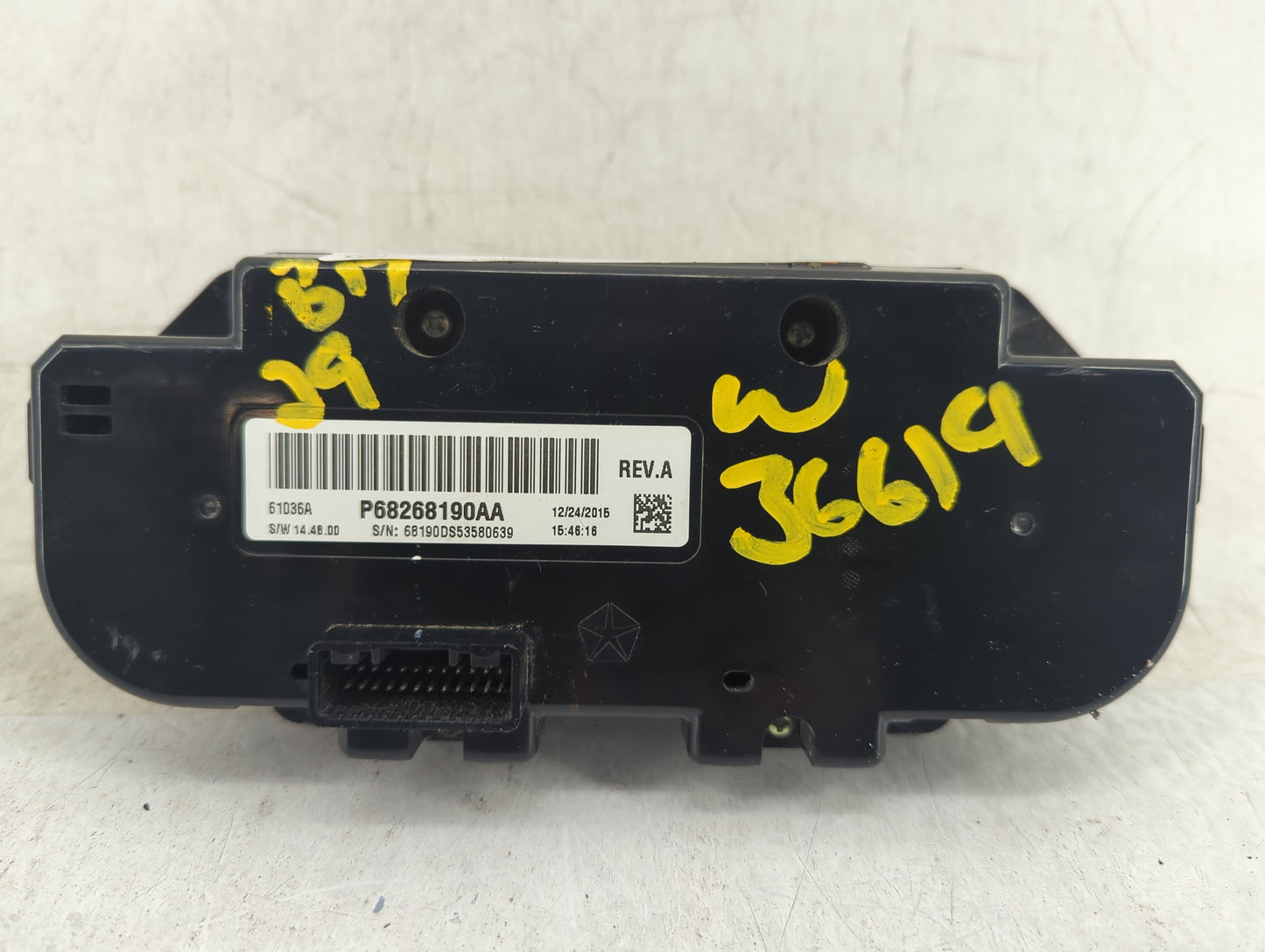 2016 Dodge Dakota Climate Control Module Temperature AC/Heater Replacement P/N:P68268190AA Fits OEM Used Auto Parts - Oemuse