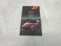 2016 Dodge Dart Owners Manual Book Guide OEM Used Auto Parts - Oemusedautoparts1.com