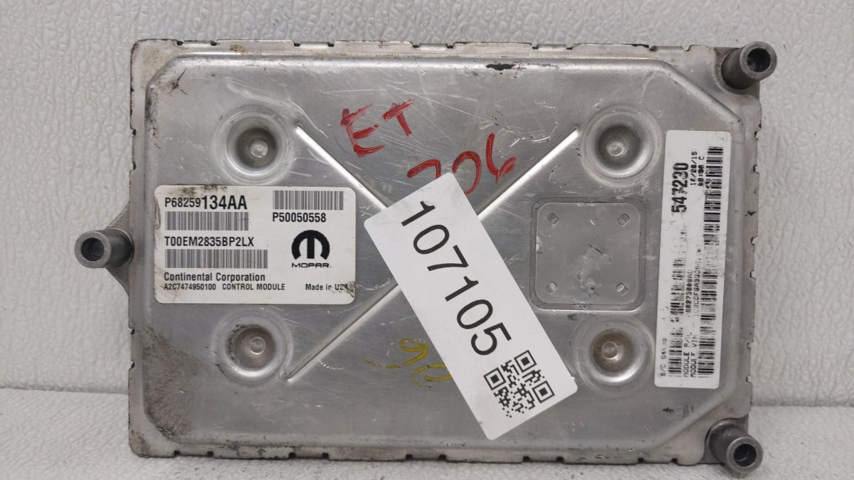 2015-2016 Dodge Dart PCM Engine Control Computer ECU ECM PCU OEM P/N:P68258528AA P05150955AC, P68259134AA Fits 2015 2016 OEM