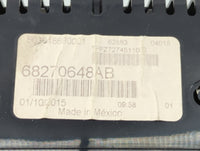2016 Dodge Dart Instrument Cluster Speedometer Gauges P/N:68270648AB Fits OEM Used Auto Parts - Oemusedautoparts1.com