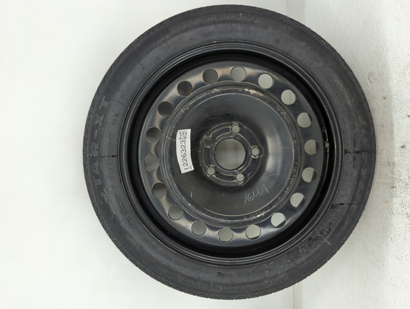 2013-2016 Dodge Dart Spare Donut Tire Wheel Rim Oem - Oemusedautoparts1.com