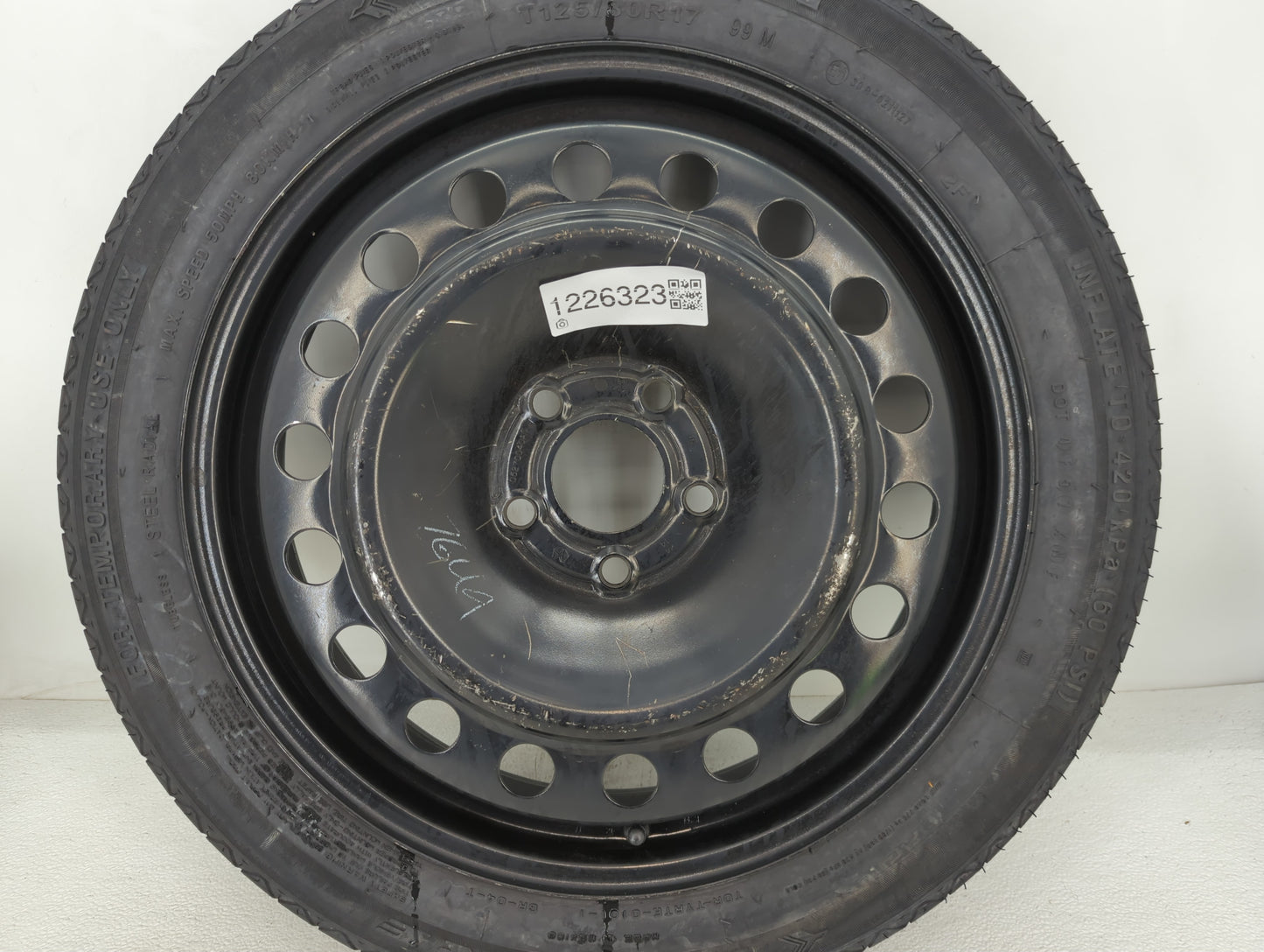 2013-2016 Dodge Dart Spare Donut Tire Wheel Rim Oem - Oemusedautoparts1.com