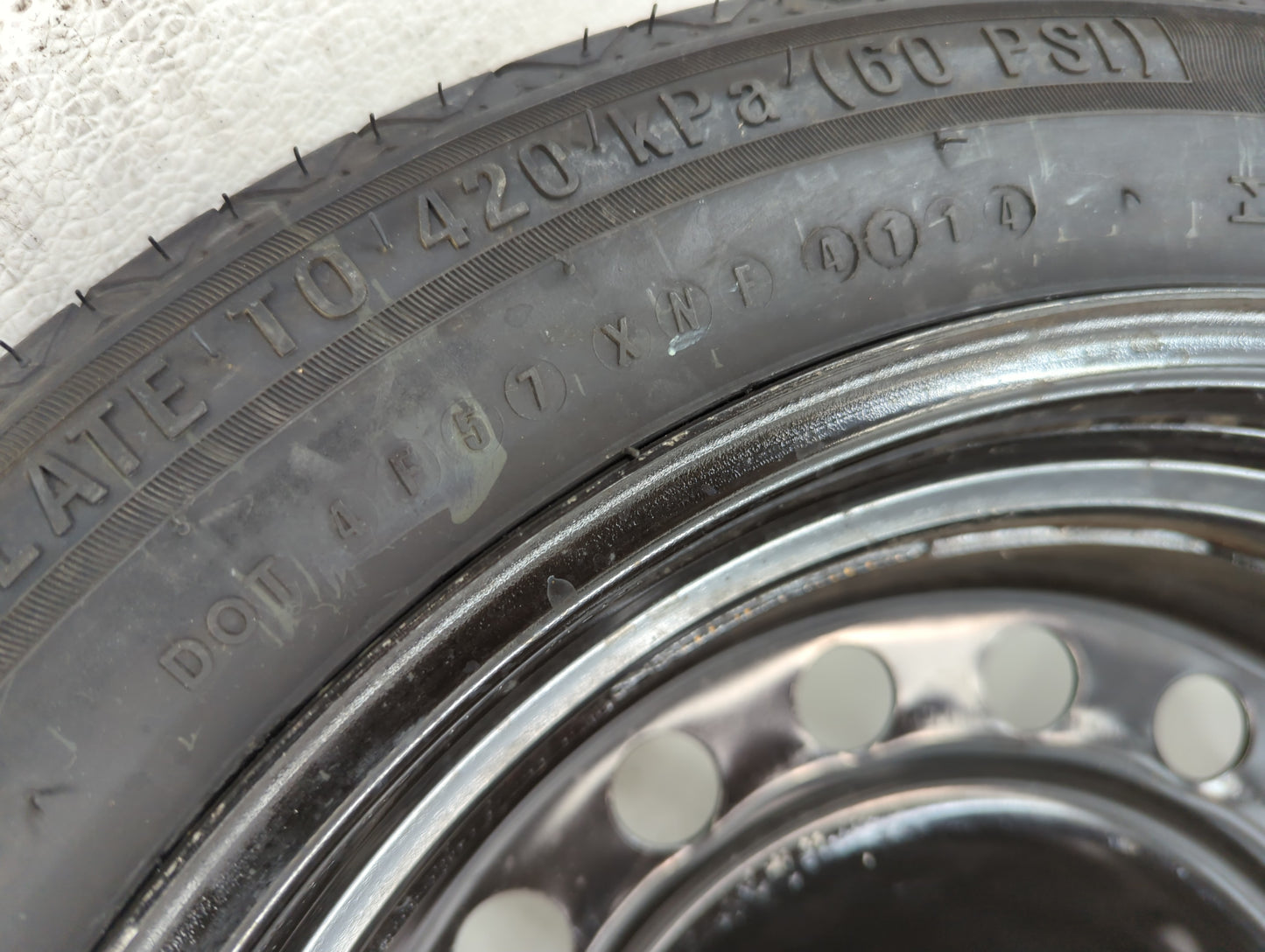 2013-2016 Dodge Dart Spare Donut Tire Wheel Rim Oem - Oemusedautoparts1.com