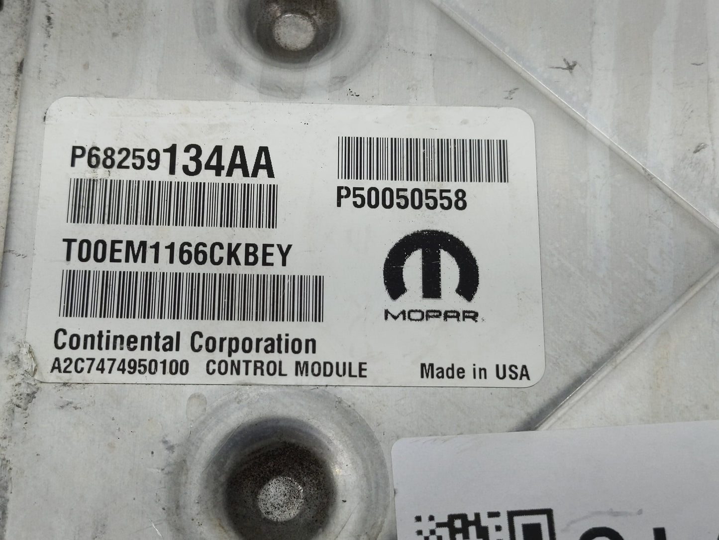 2015-2016 Dodge Dart PCM Engine Control Computer ECU ECM PCU OEM P/N:P68273608AF P50050558, P68259134AA Fits Fits 2015 2016 