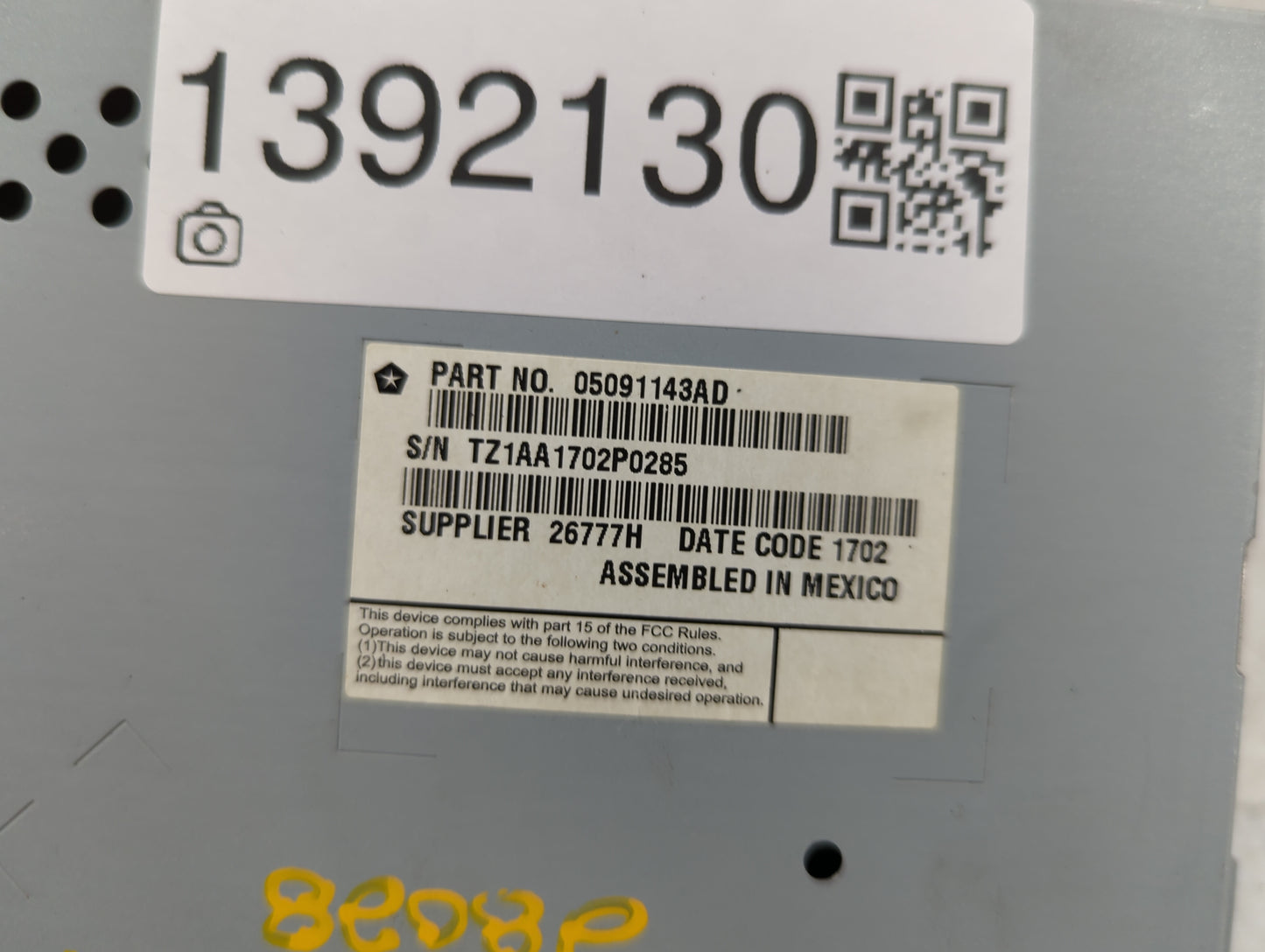 2013-2016 Dodge Dart Information Display Screen - Oemusedautoparts1.com