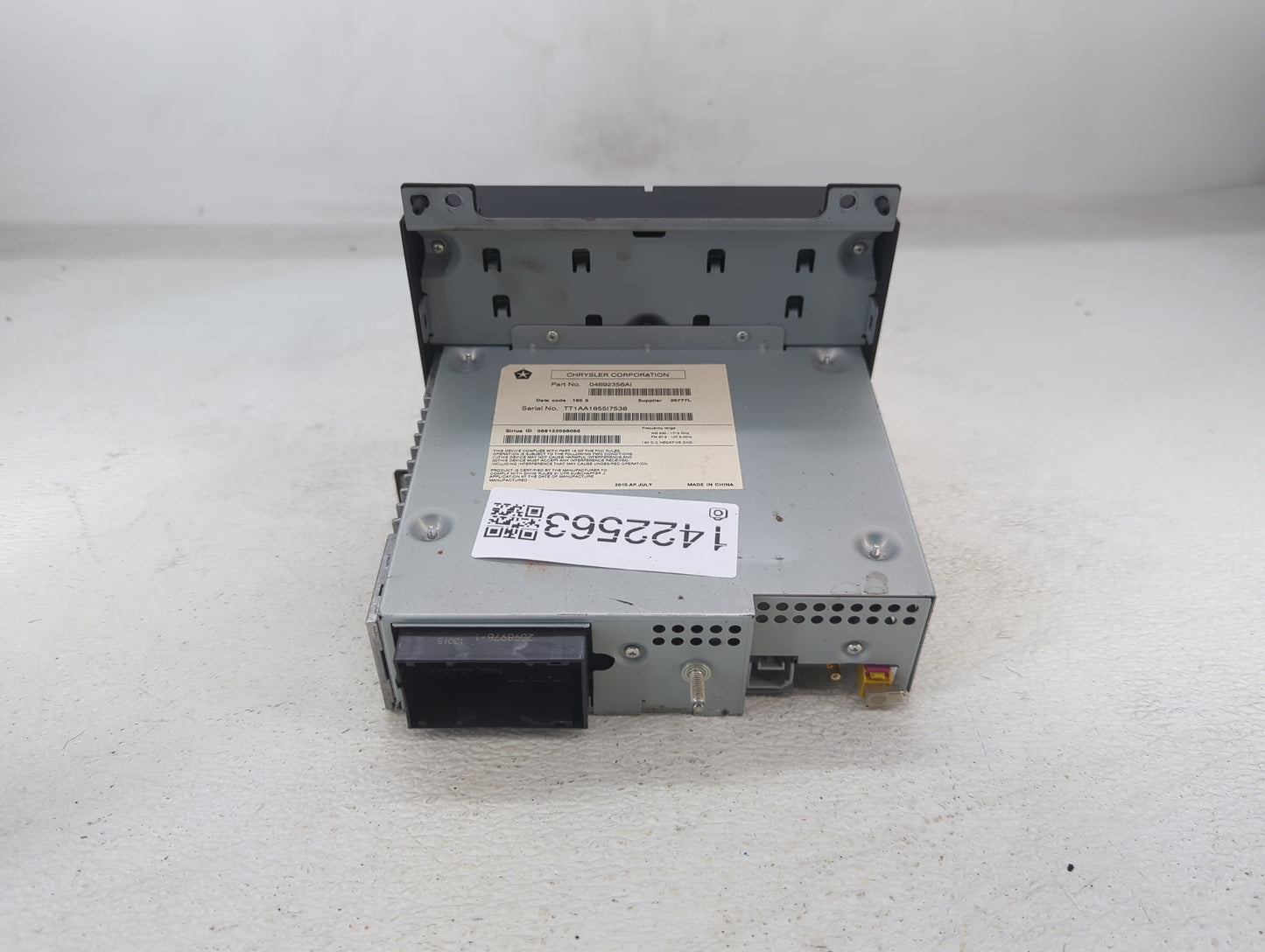 2013-2016 Dodge Dart Radio AM FM Cd Player Receiver Replacement P/N:04692356AI Fits Fits 2013 2014 2015 2016 OEM Used Auto P