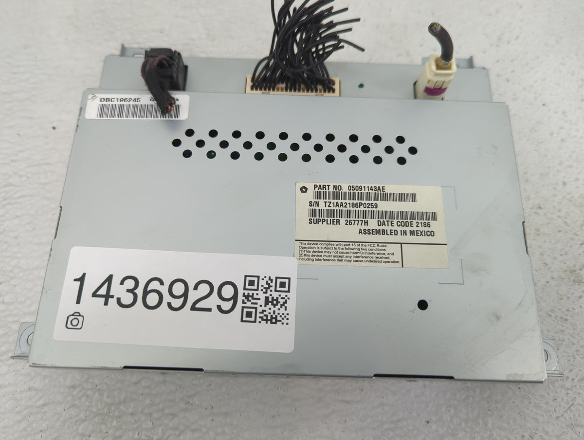 2013-2016 Dodge Dart Information Radio Display Screen 1436929 - Oemusedautoparts1.com
