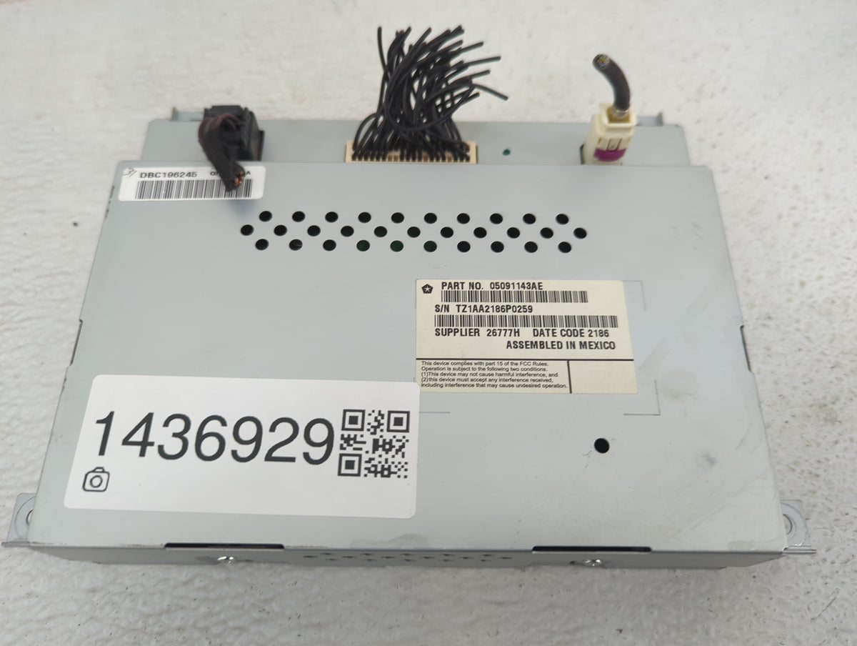 2013-2016 Dodge Dart Information Radio Display Screen 1436929 - Oemusedautoparts1.com