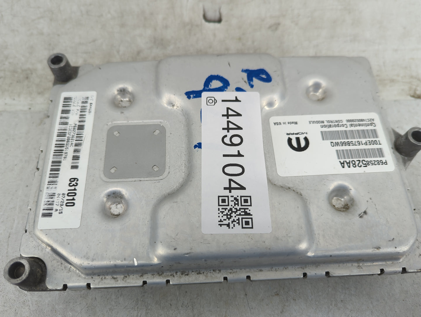 2015-2016 Dodge Dart PCM Engine Control Computer ECU ECM PCU OEM P/N:P68258528AA T00EP1675B66WQ, A2C7480520000 Fits Fits 201