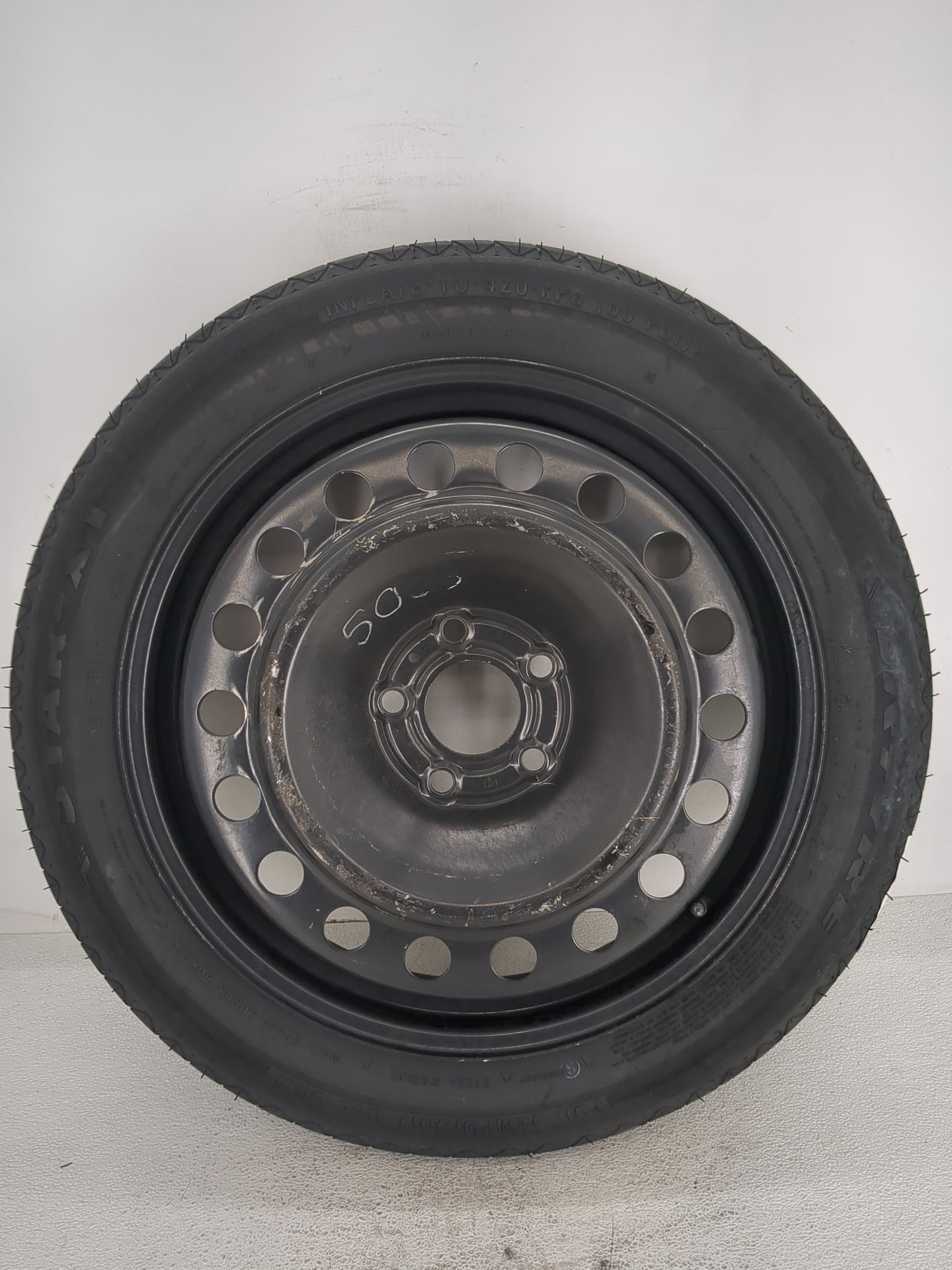 2013-2016 Dodge Dart Spare Donut Tire Wheel Rim Oem 1455282 - Oemusedautoparts1.com