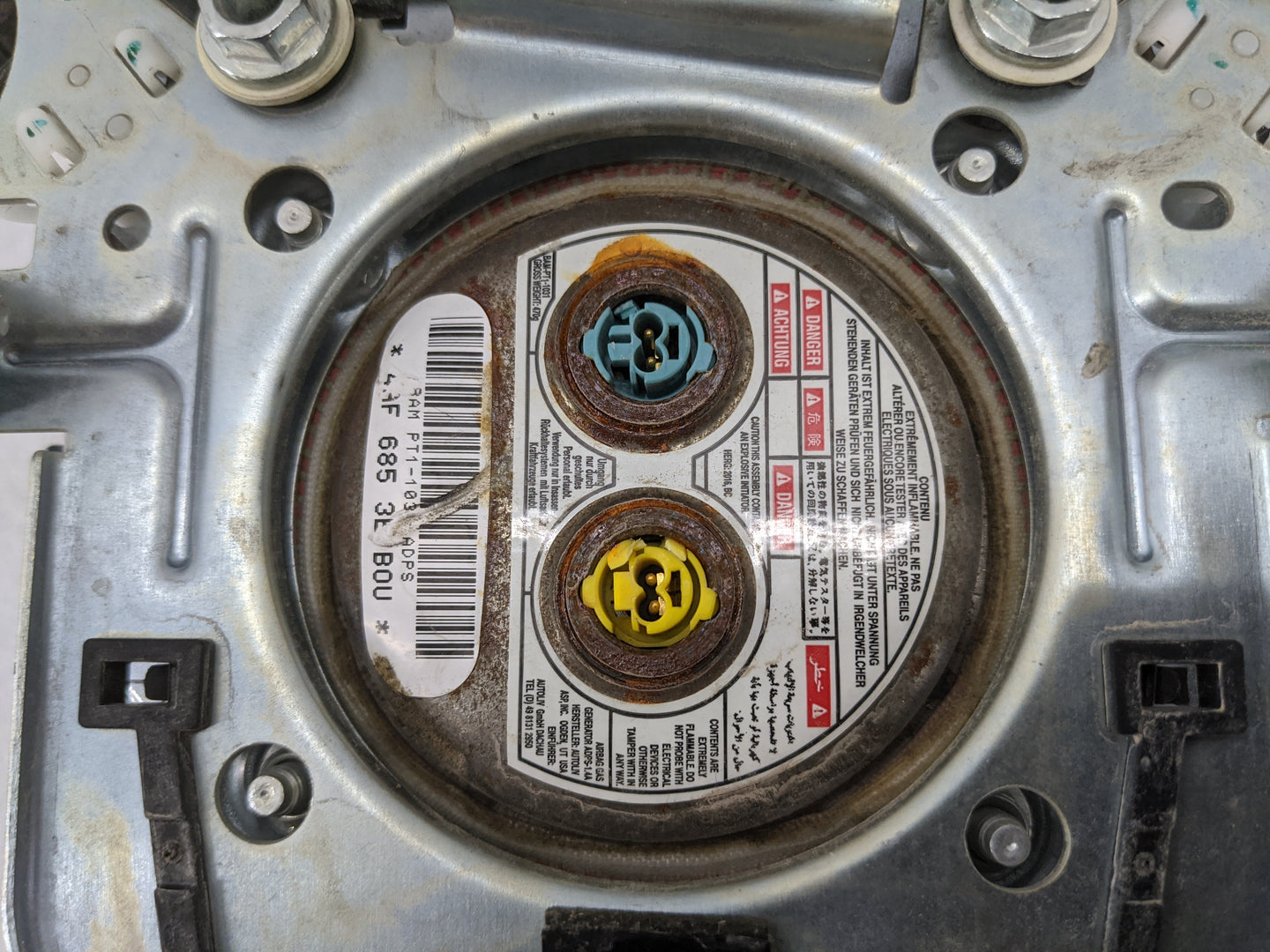 Dodge Dart Air Bag Driver Left Steering Wheel Mounted 1477615 - Oemusedautoparts1.com