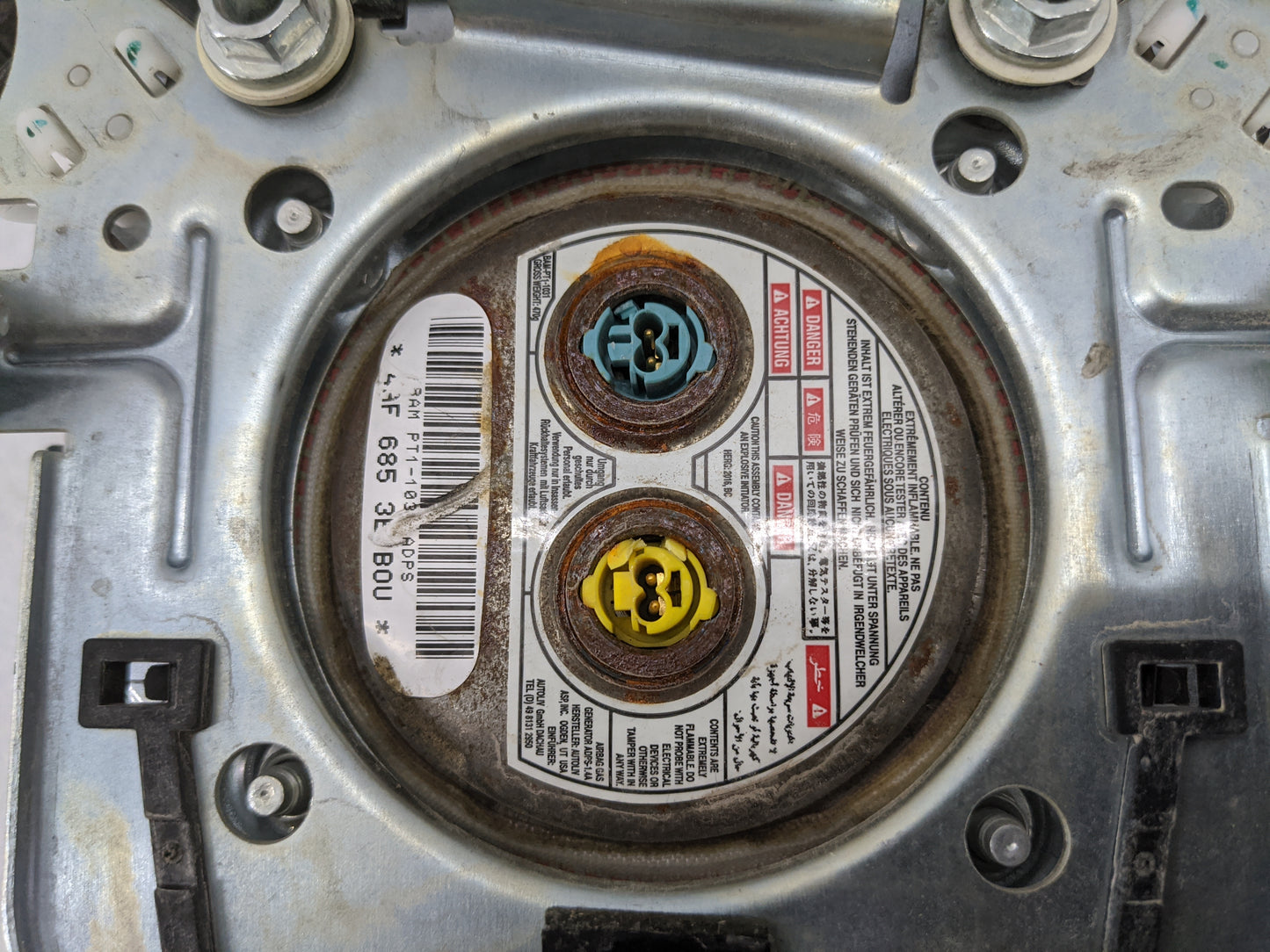 Dodge Dart Air Bag Driver Left Steering Wheel Mounted 1477615 - Oemusedautoparts1.com