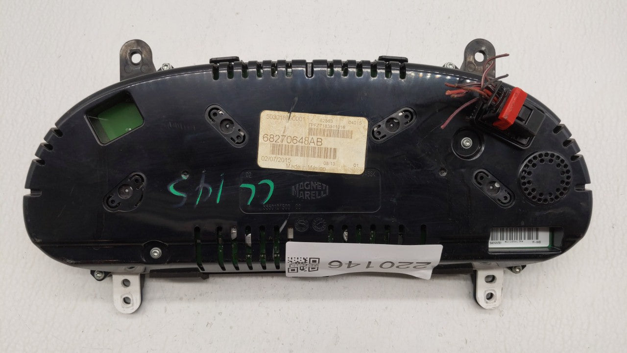 2016 Dodge Dart Instrument Cluster Speedometer Gauges P/N:68270648AC 68270648AB Fits OEM Used Auto Parts - Oemusedautoparts1