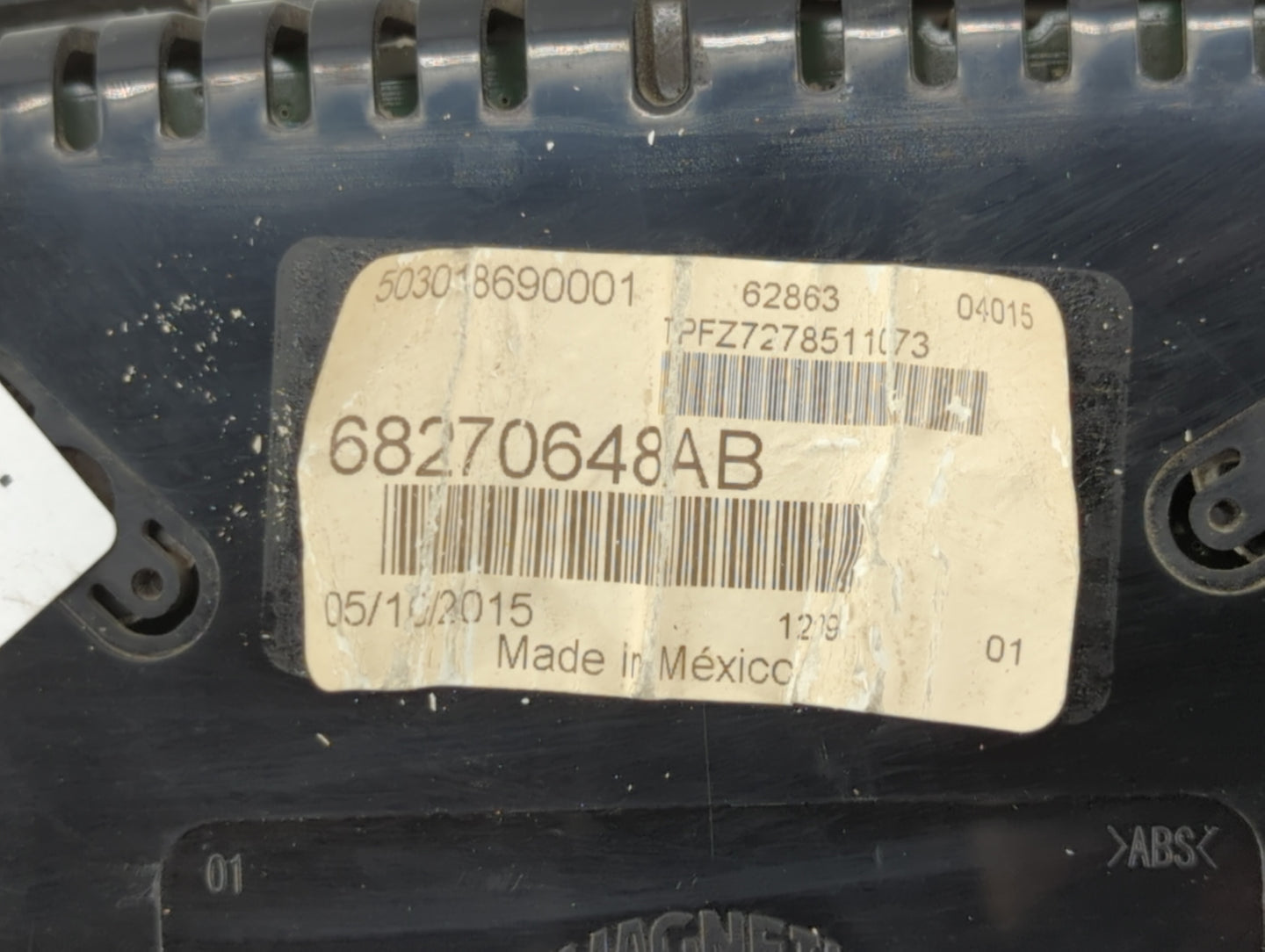 2016 Dodge Dart Instrument Cluster Speedometer Gauges P/N:68270648AC 68270648AB Fits OEM Used Auto Parts - Oemusedautoparts1