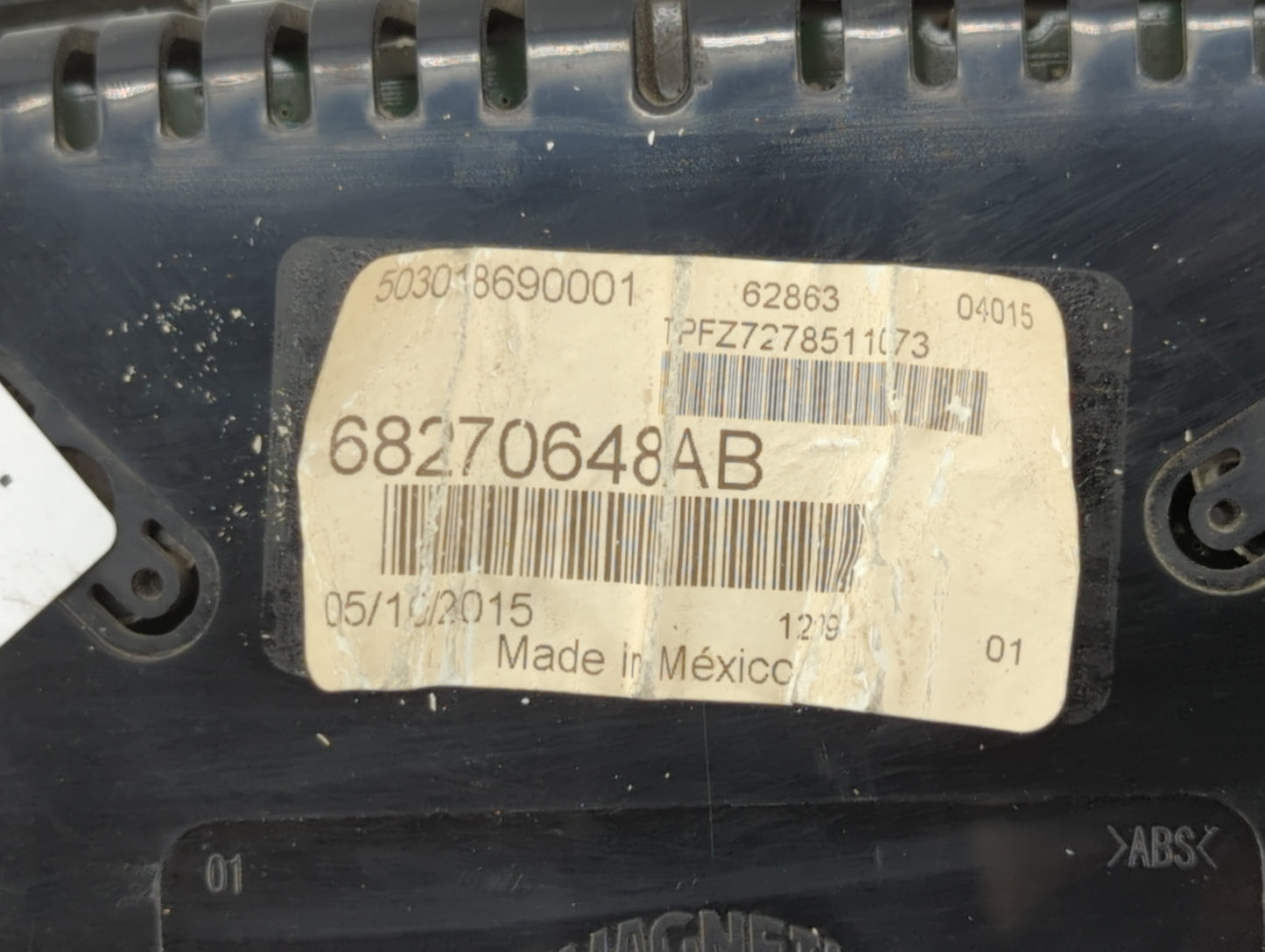 2016 Dodge Dart Instrument Cluster Speedometer Gauges P/N:68270648AC 68270648AB Fits OEM Used Auto Parts - Oemusedautoparts1