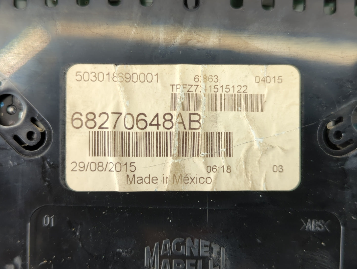 2016 Dodge Dart Instrument Cluster Speedometer Gauges P/N:68270648AC 68270648AB Fits OEM Used Auto Parts - Oemusedautoparts1