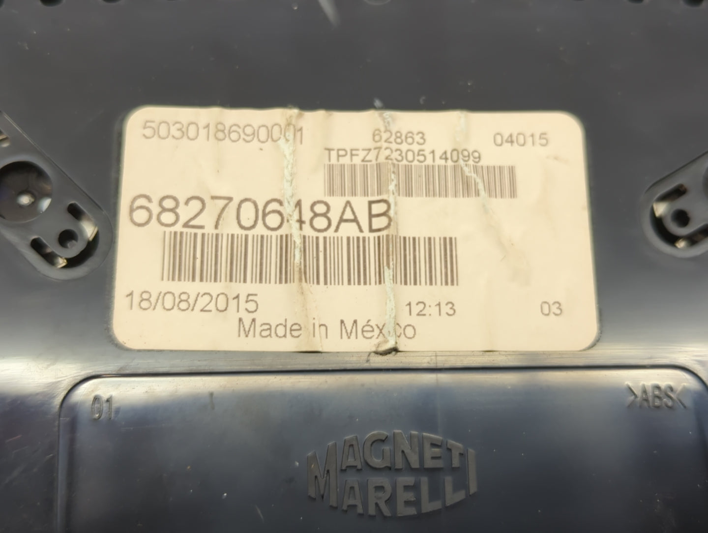 2016 Dodge Dart Instrument Cluster Speedometer Gauges P/N:68270648AC 68270648AB Fits OEM Used Auto Parts - Oemusedautoparts1