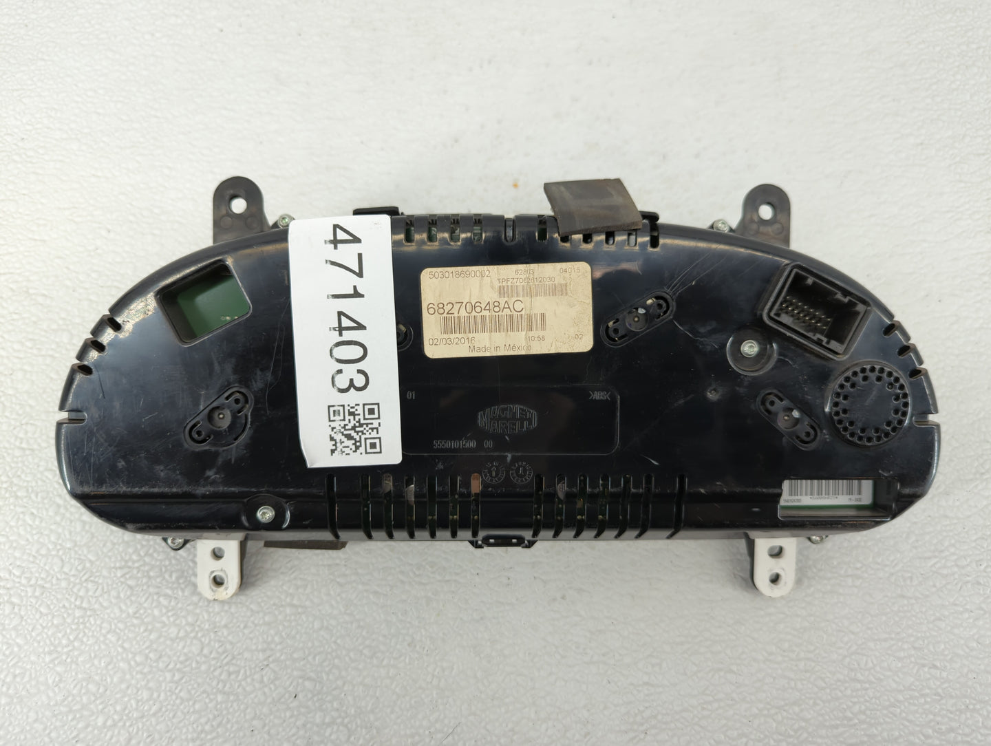 2016 Dodge Dart Instrument Cluster Speedometer Gauges P/N:68270648AC 68270648AB Fits OEM Used Auto Parts - Oemusedautoparts1