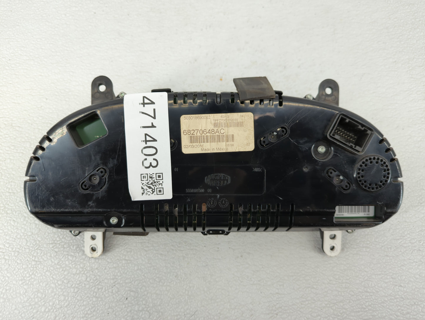 2016 Dodge Dart Instrument Cluster Speedometer Gauges P/N:68270648AC 68270648AB Fits OEM Used Auto Parts - Oemusedautoparts1