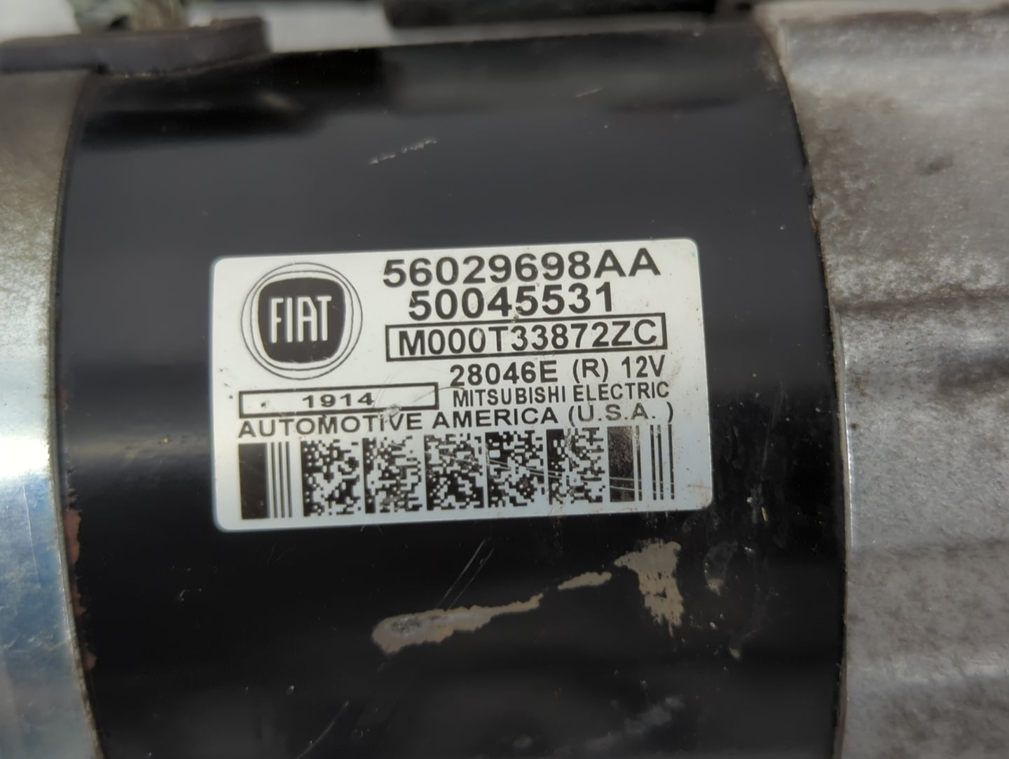 2013-2016 Dodge Dart Car Starter Motor Solenoid OEM P/N:50045531 56029698AA, M000T33872ZC Fits Fits 2013 2014 2015 2016 OEM 