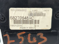 2016 Dodge Dart Instrument Cluster Speedometer Gauges P/N:68270648AC Fits OEM Used Auto Parts - Oemusedautoparts1.com