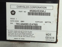 2016-2020 Dodge Durango Radio AM FM Cd Player Receiver Replacement P/N:05064533AJ Fits Fits 2016 2017 2018 2019 2020 2021 20