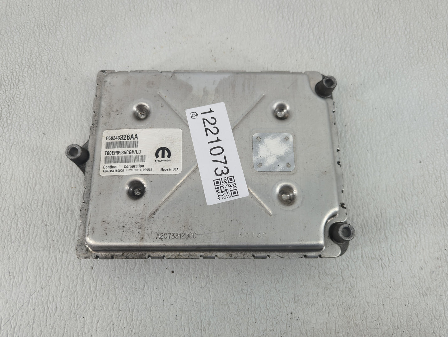 2016-2017 Dodge Durango PCM Engine Control Computer ECU ECM PCU OEM P/N:P68243326AA Fits Fits 2016 2017 OEM Used Auto Parts 