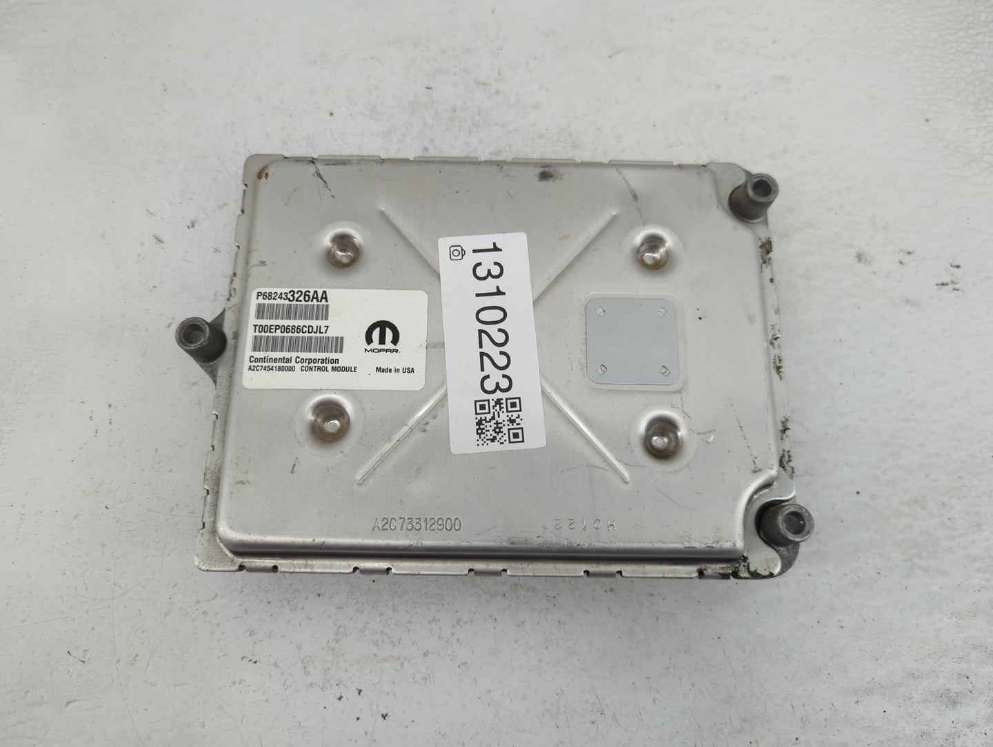 2016-2017 Dodge Durango PCM Engine Control Computer ECU ECM PCU OEM P/N:P68243326AA Fits Fits 2016 2017 OEM Used Auto Parts 