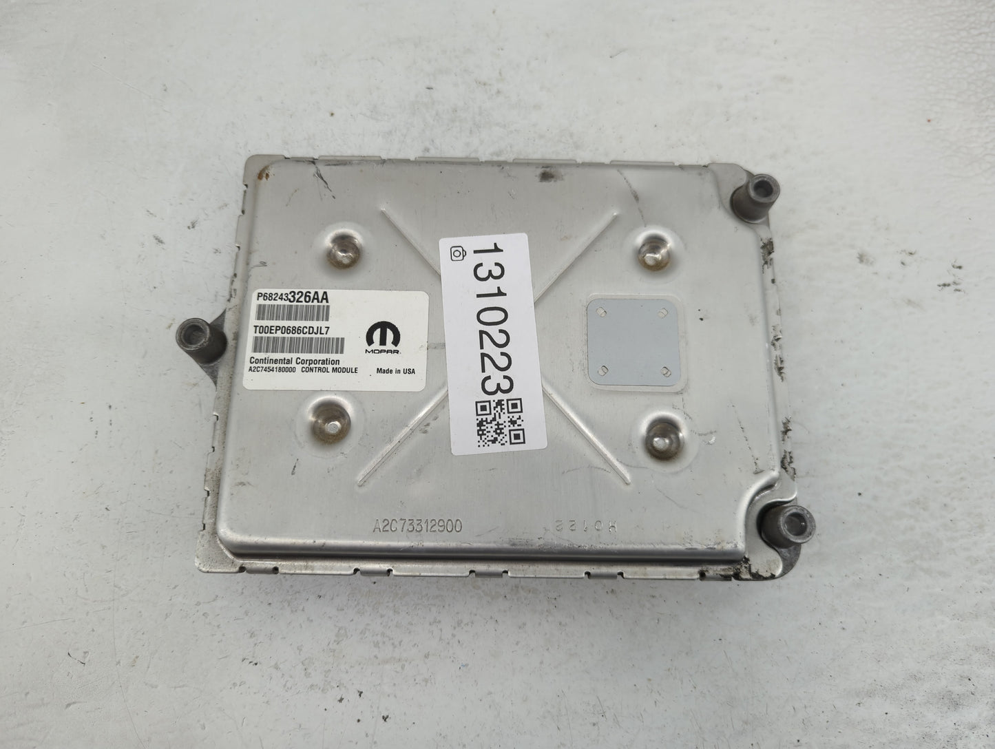 2016-2017 Dodge Durango PCM Engine Control Computer ECU ECM PCU OEM P/N:P68243326AA Fits Fits 2016 2017 OEM Used Auto Parts 