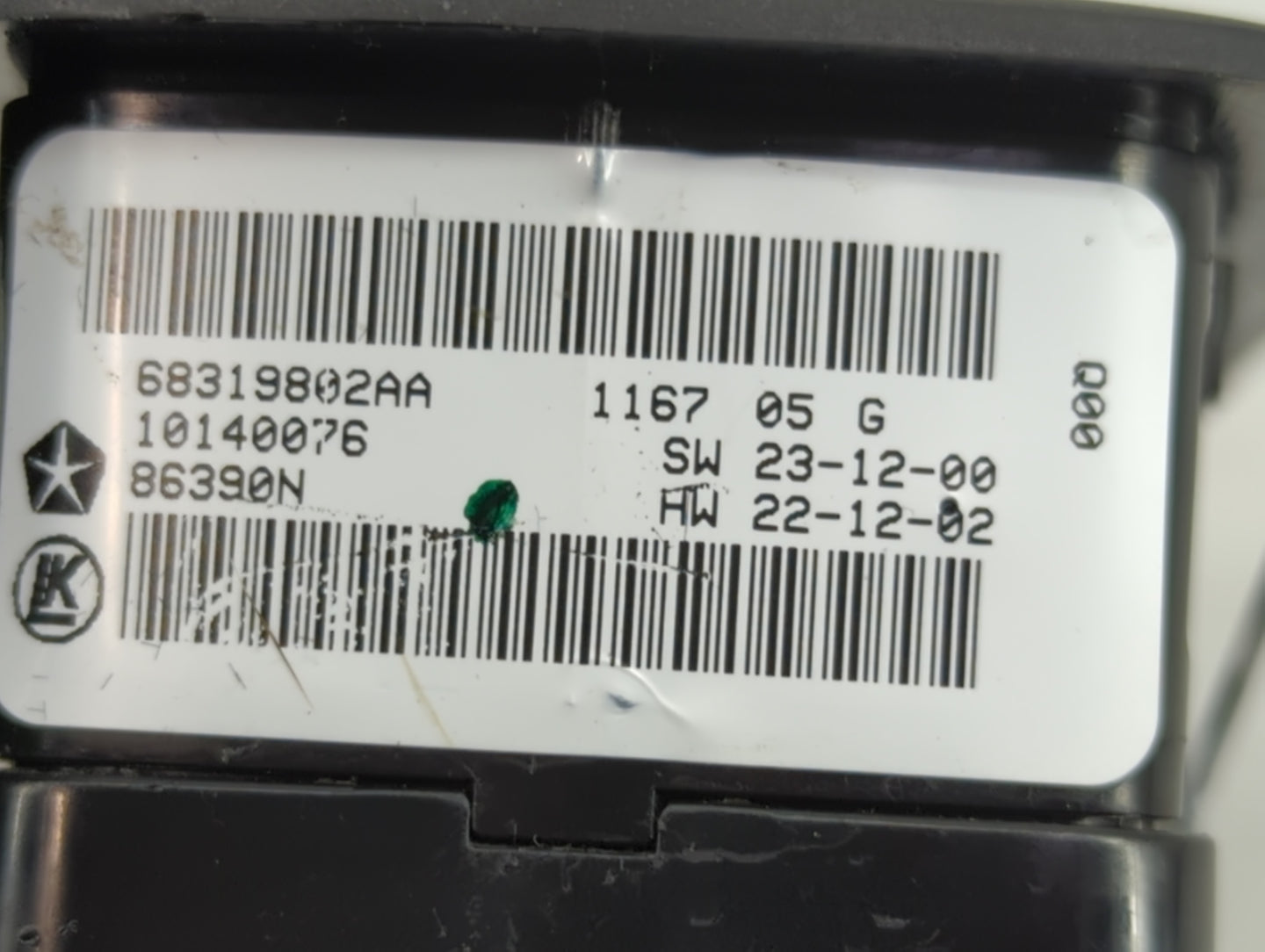 2016-2021 Dodge Durango Master Power Window Switch Replacement Driver Side Left P/N:68319802AA 68289802AB Fits OEM Used Auto
