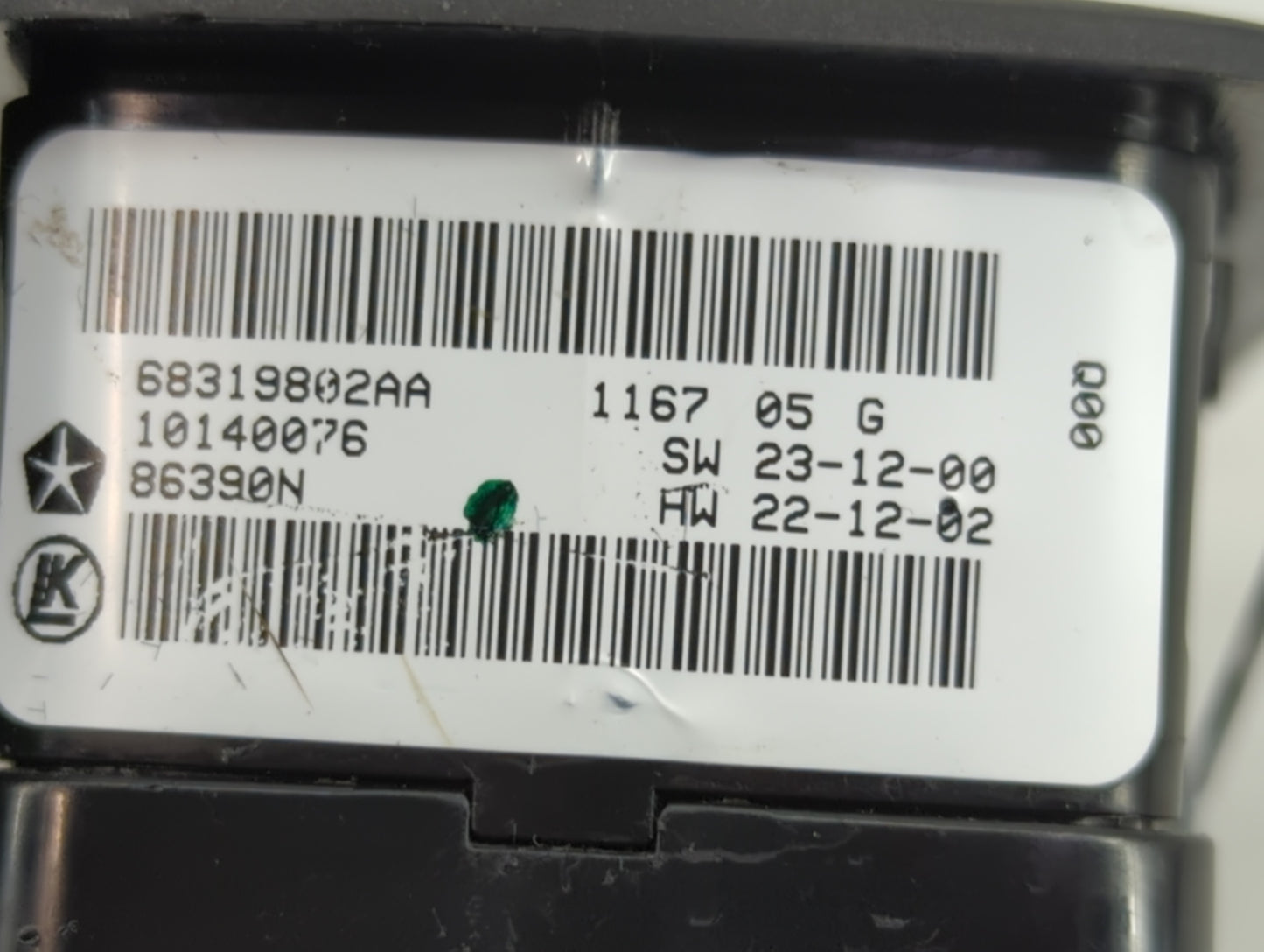 2016-2021 Dodge Durango Master Power Window Switch Replacement Driver Side Left P/N:68319802AA 68289802AB Fits OEM Used Auto