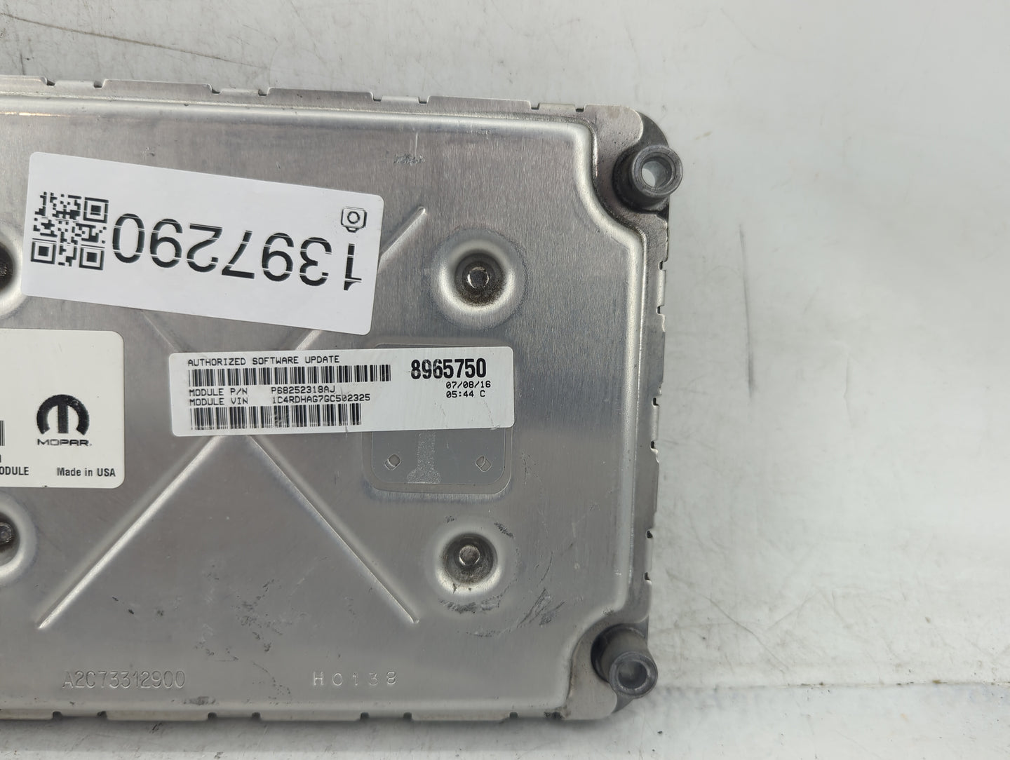 2016-2017 Dodge Durango PCM Engine Control Computer ECU ECM PCU OEM P/N:P68243326AA Fits Fits 2016 2017 OEM Used Auto Parts 