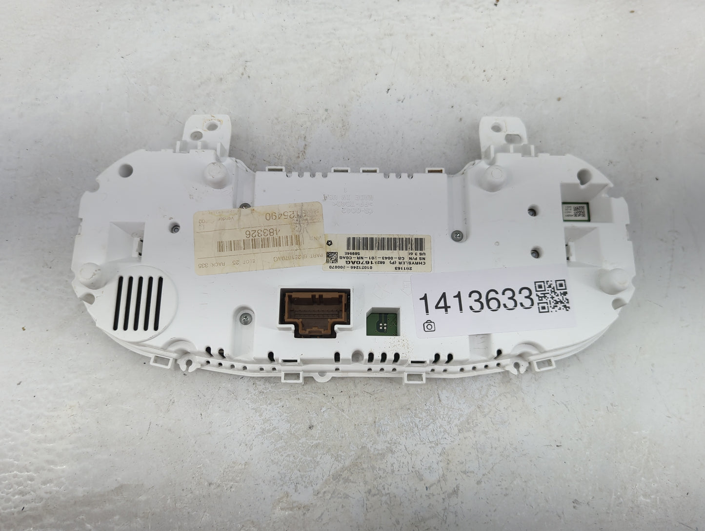 2016 Dodge Durango Instrument Cluster Speedometer Gauges P/N:68251670AG Fits OEM Used Auto Parts - Oemusedautoparts1.com