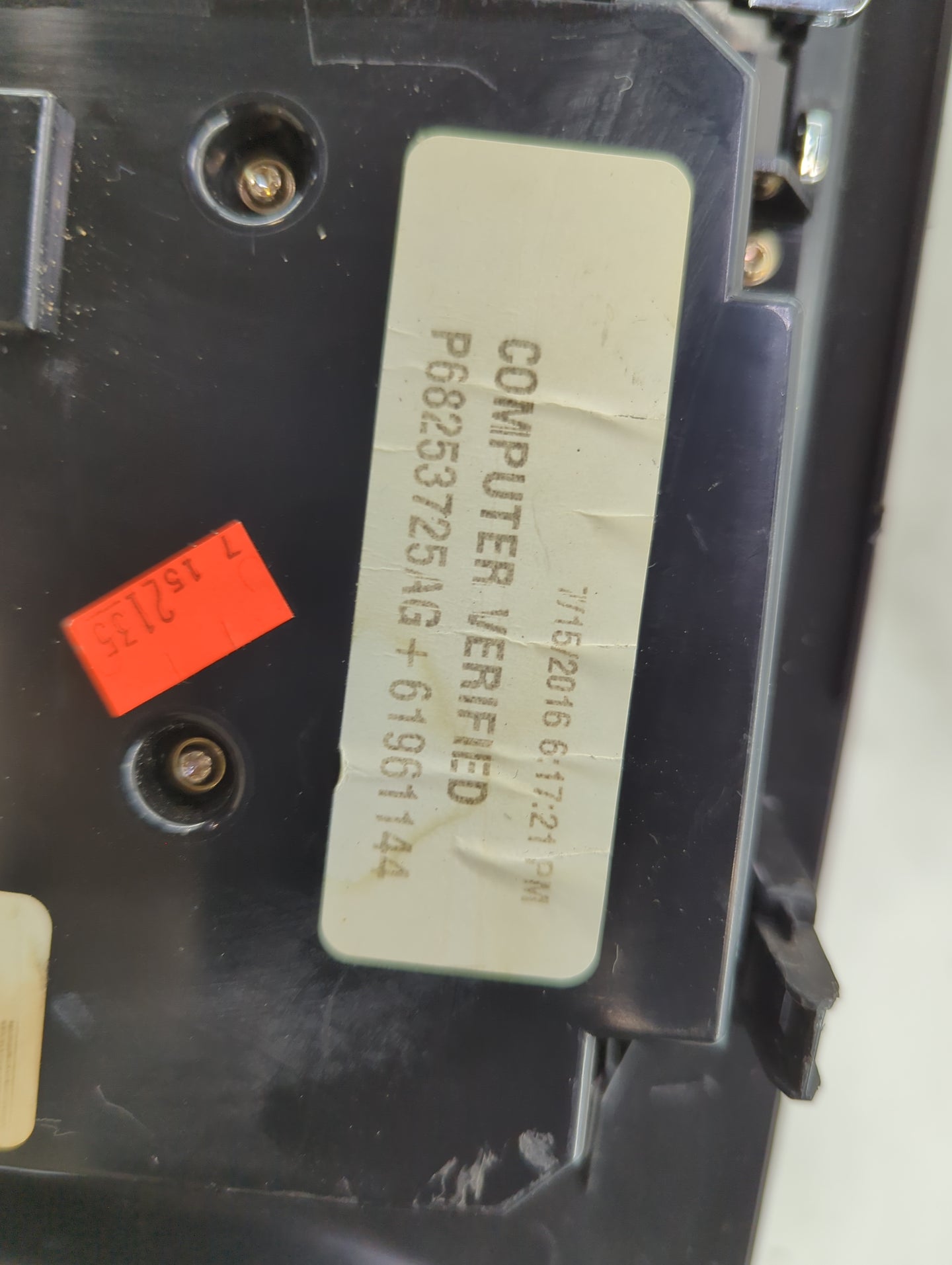 2016-2017 Dodge Durango Climate Control Module Temperature AC/Heater Replacement P/N:68253725AG Fits Fits 2016 2017 OEM Used