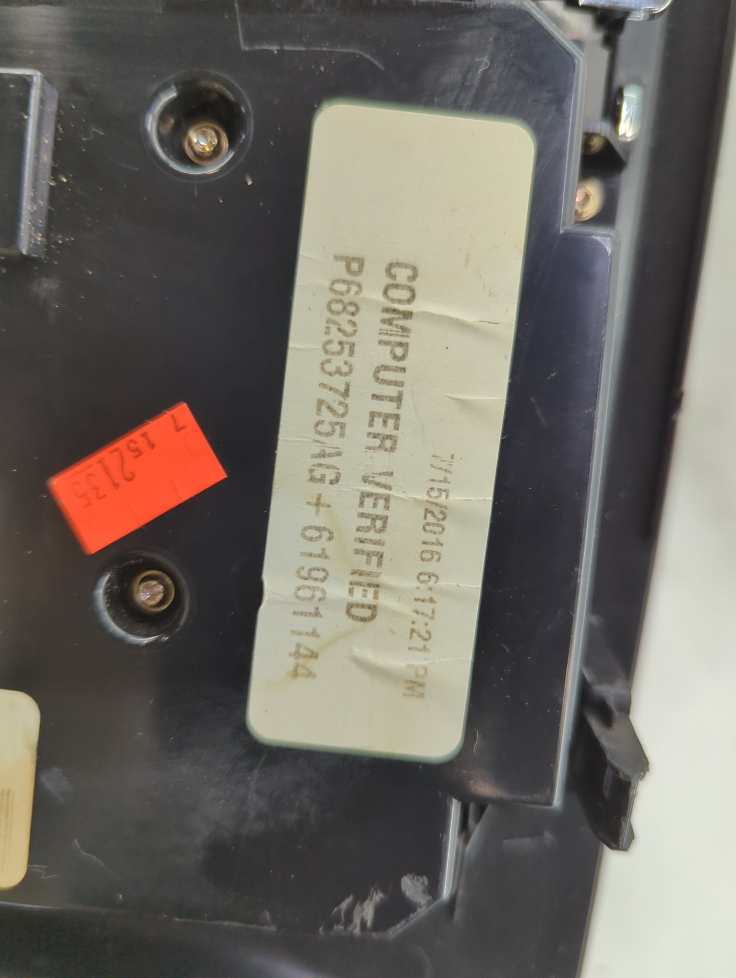 2016-2017 Dodge Durango Climate Control Module Temperature AC/Heater Replacement P/N:68253725AG Fits Fits 2016 2017 OEM Used