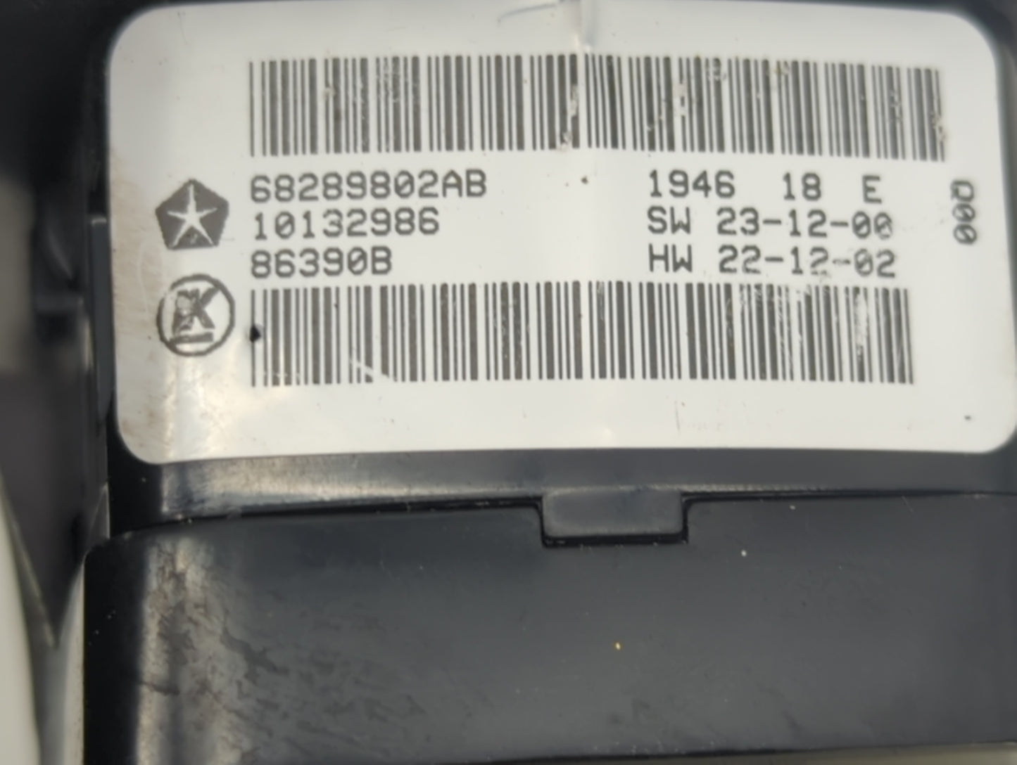 2016-2021 Dodge Durango Master Power Window Switch Replacement Driver Side Left P/N:68289802AB Fits OEM Used Auto Parts - Oe