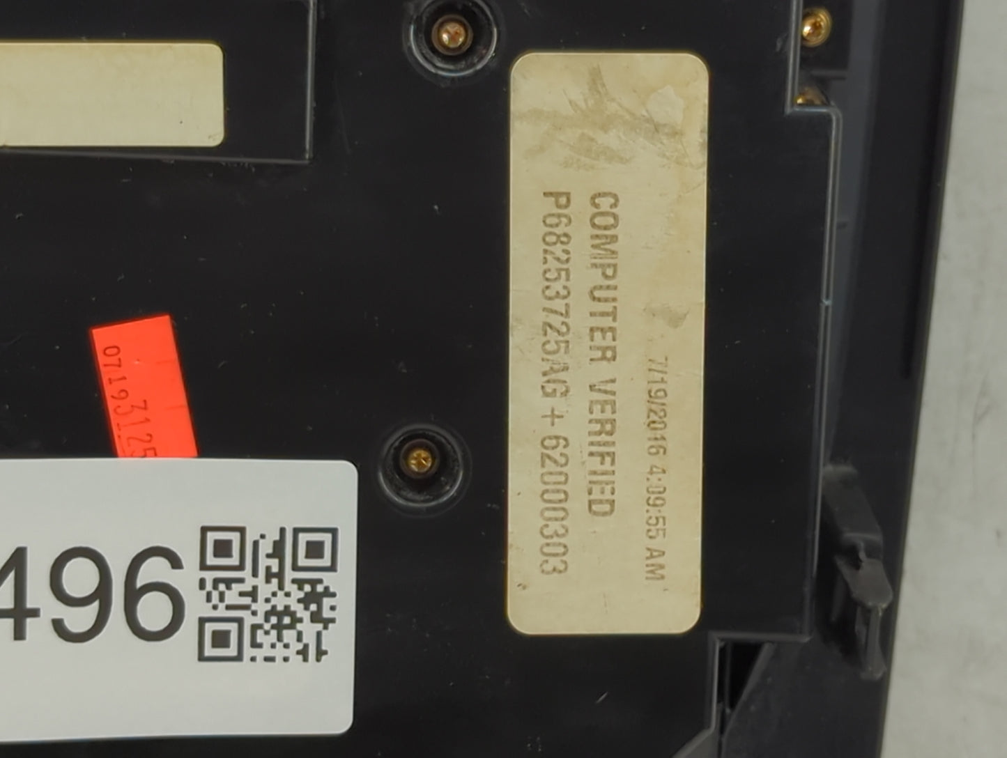 2016 Dodge Durango Radio Control Panel - Oemusedautoparts1.com