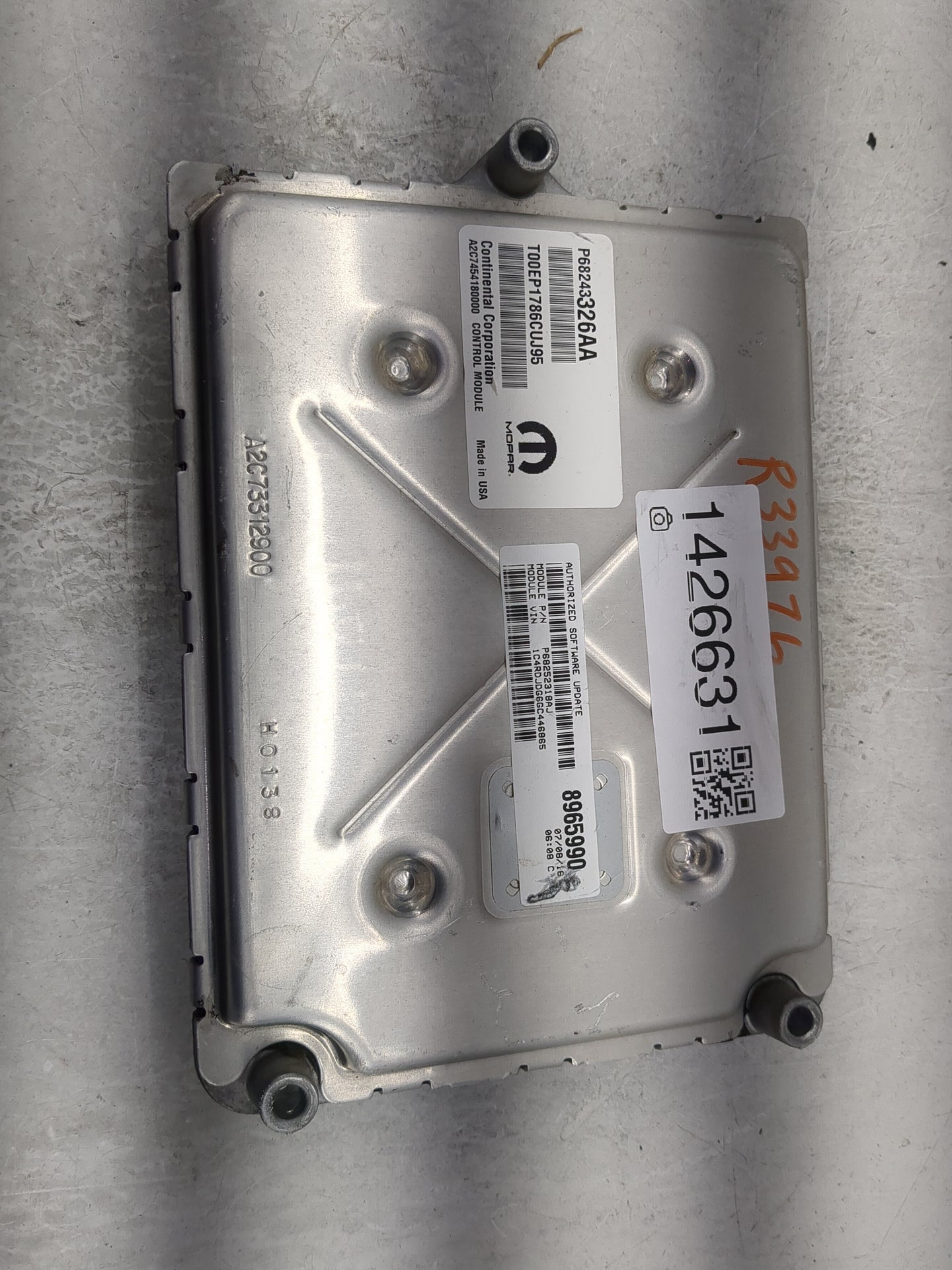2016-2017 Dodge Durango PCM Engine Control Computer ECU ECM PCU OEM P/N:P68243326AA T00EP1786CUJ95 Fits Fits 2016 2017 OEM U