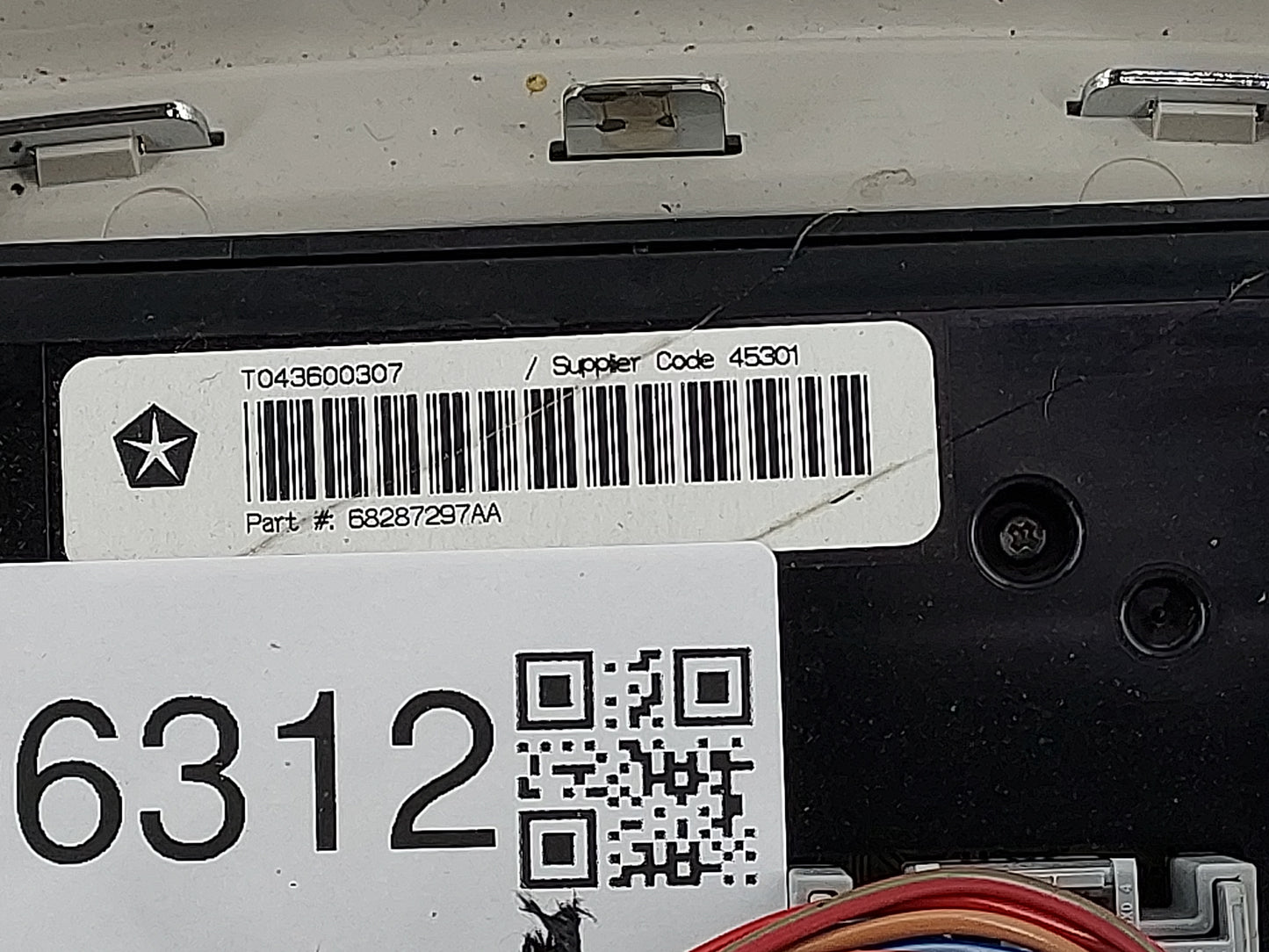 2016 Dodge Durango Climate Control Module Temperature AC/Heater Replacement P/N:68287297AA T043600307 Fits OEM Used Auto Par