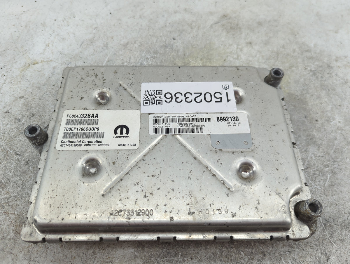 2016-2017 Dodge Durango PCM Engine Control Computer ECU ECM PCU OEM P/N:P68252318AJ P68243326AA, 05150723AB Fits Fits 2016 2