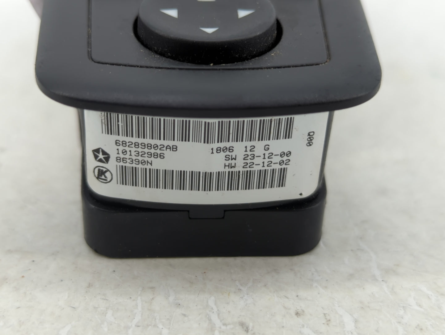 2016-2021 Dodge Durango Master Power Window Switch Replacement Driver Side Left P/N:68289802AB Fits OEM Used Auto Parts - Oe