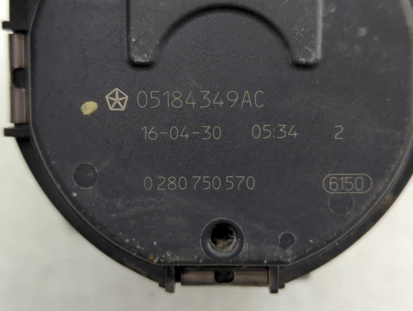 2011-2022 Dodge Durango Throttle Body P/N:0 280 750 570 05184349AC Fits OEM Used Auto Parts - Oemusedautoparts1.com