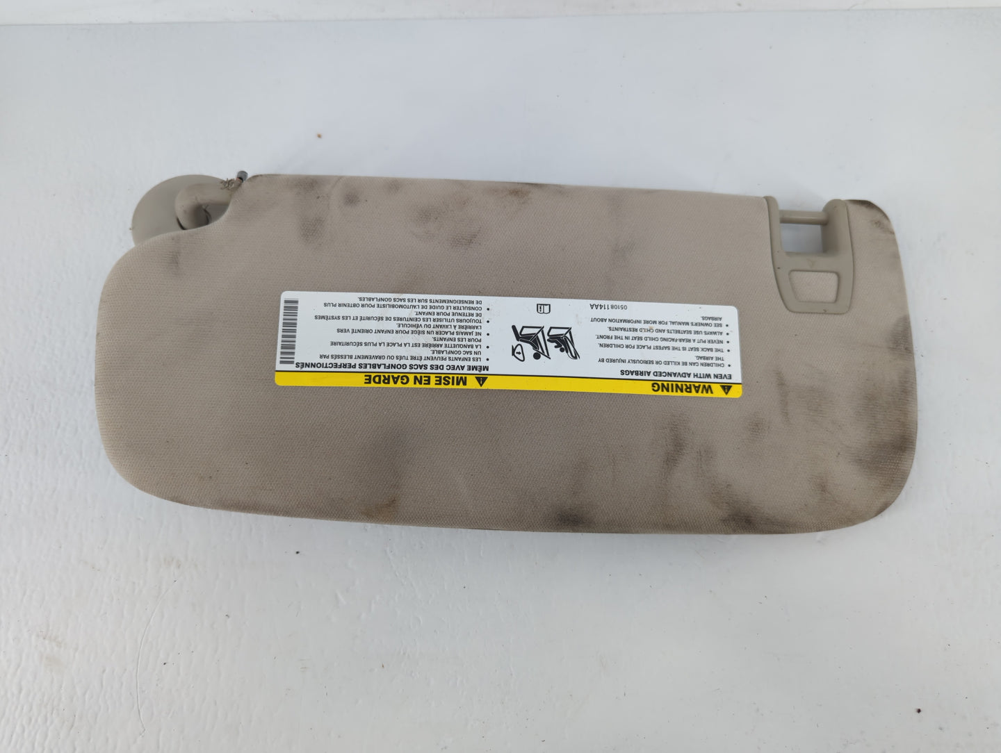 2011-2022 Dodge Durango Sun Visor Shade Replacement Passenger Right Mirror Fits OEM Used Auto Parts - Oemusedautoparts1.com