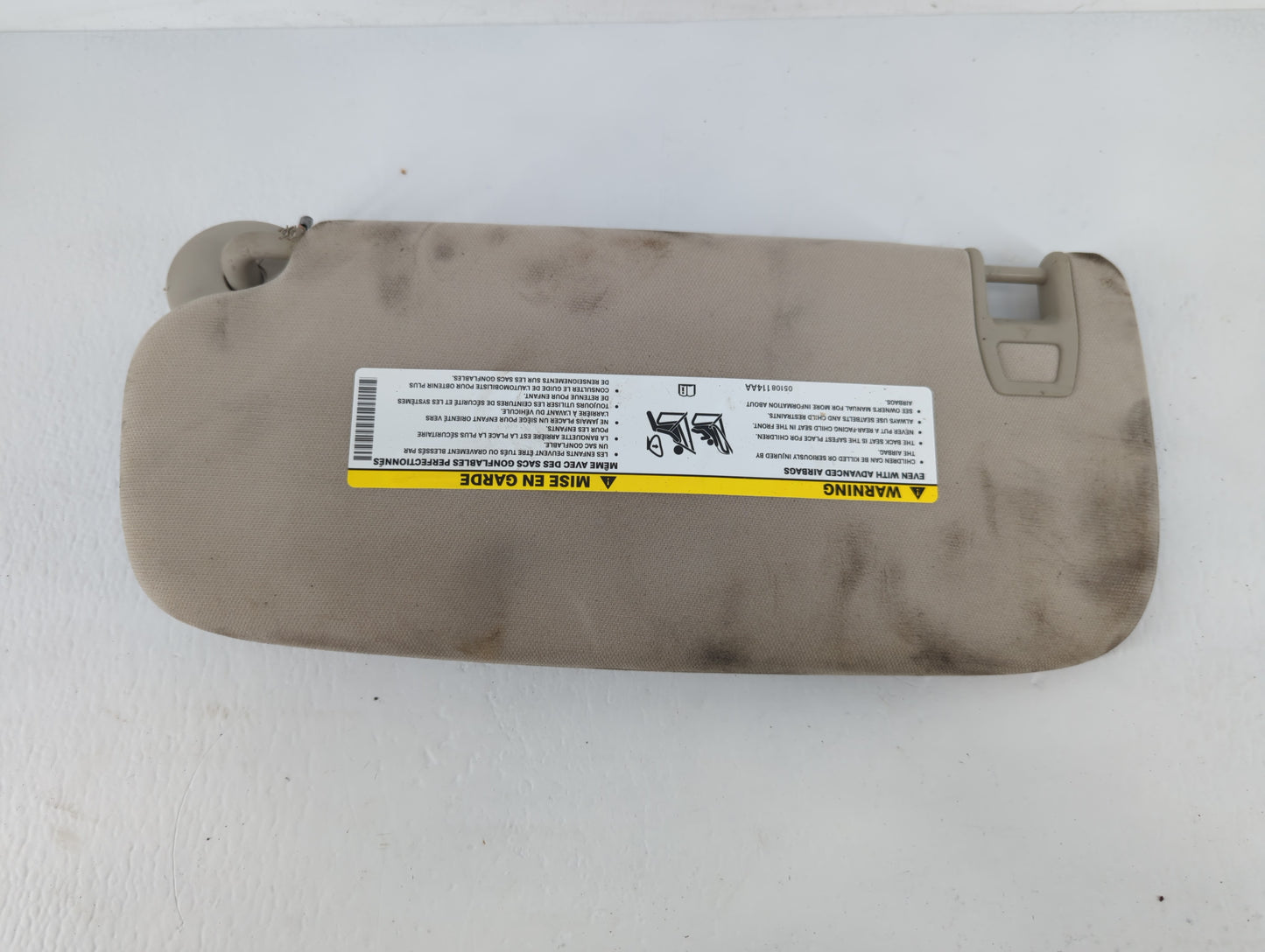 2011-2022 Dodge Durango Sun Visor Shade Replacement Passenger Right Mirror Fits OEM Used Auto Parts - Oemusedautoparts1.com