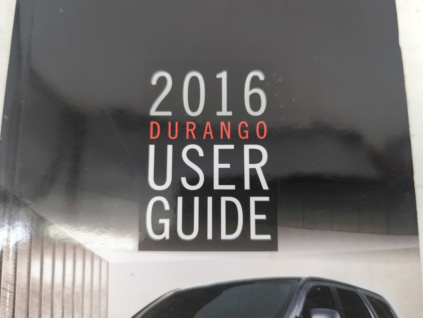 2016 Dodge Durango Owners Manual Book Guide P/N:16WD01-926-AA OEM Used Auto Parts - Oemusedautoparts1.com