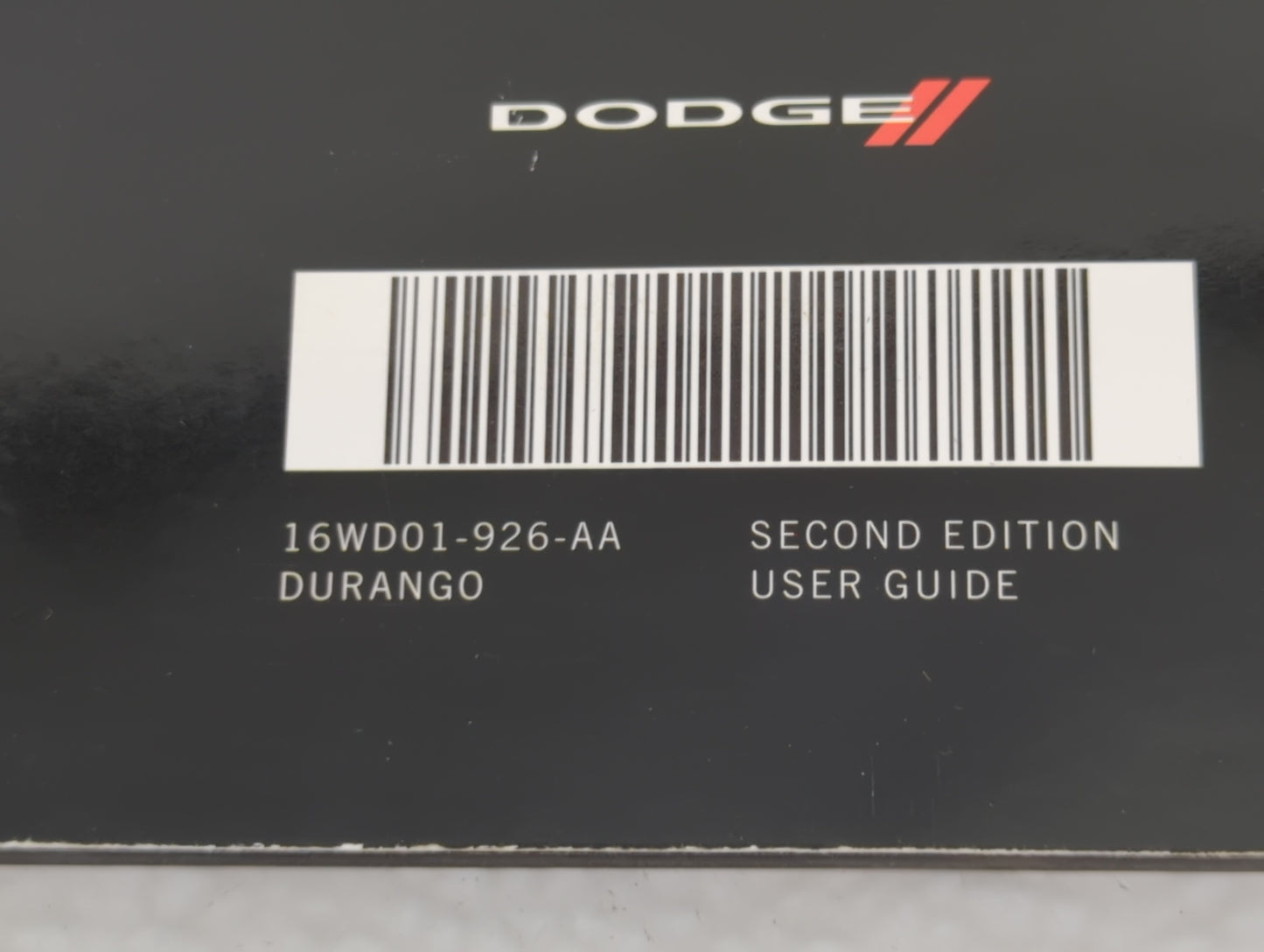 2016 Dodge Durango Owners Manual Book Guide P/N:16WD01-926-AA OEM Used Auto Parts - Oemusedautoparts1.com
