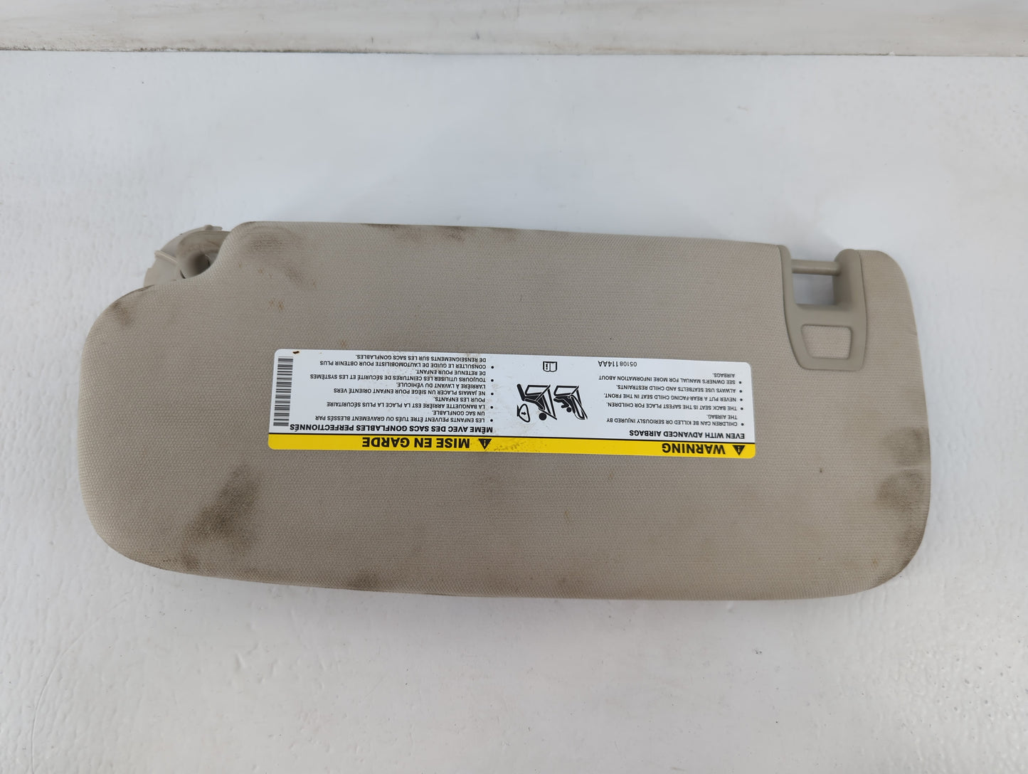 2011-2022 Dodge Durango Sun Visor Shade Replacement Passenger Right Mirror Fits OEM Used Auto Parts - Oemusedautoparts1.com