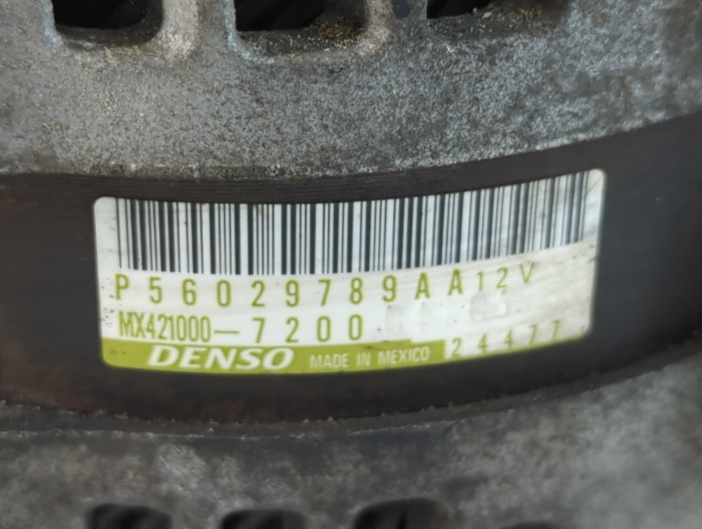 2011-2015 Dodge Durango Alternator Replacement Generator Charging Assembly Engine OEM P/N:MX421000-7200 12V Fits OEM Used Au