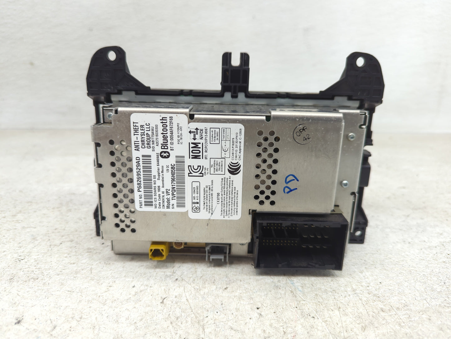 2016 Dodge Durango Radio AM FM Cd Player Receiver Replacement Fits OEM Used Auto Parts - Oemusedautoparts1.com
